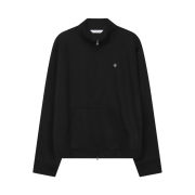 SLOW RECORD HOUSE Track Zip-Up Cardigan Black