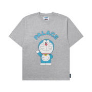 Palace x Doraemon T-Shirt Grey Marl - 25FW