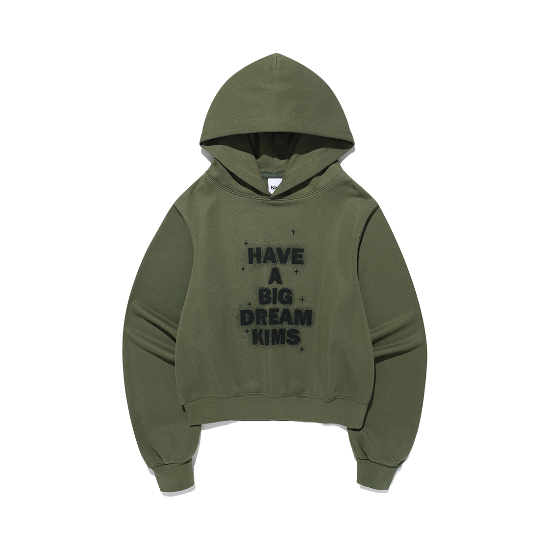 KIB5FUM402AKH Kims Fresh Cotton Market Shining Big Dream Hoodie Khaki