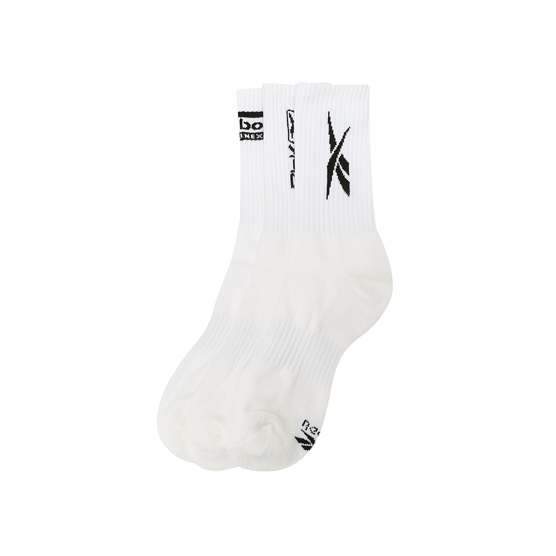 RESS5FY01WT Reebok Iconic Mix Logo Socks 3PACK White