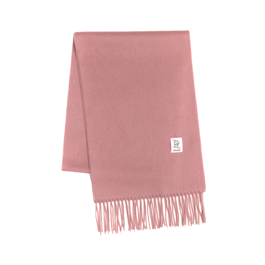 100% Cashmere Muffler Ash Pink RECLOW 100% Cashmere Muffler Ash Pink