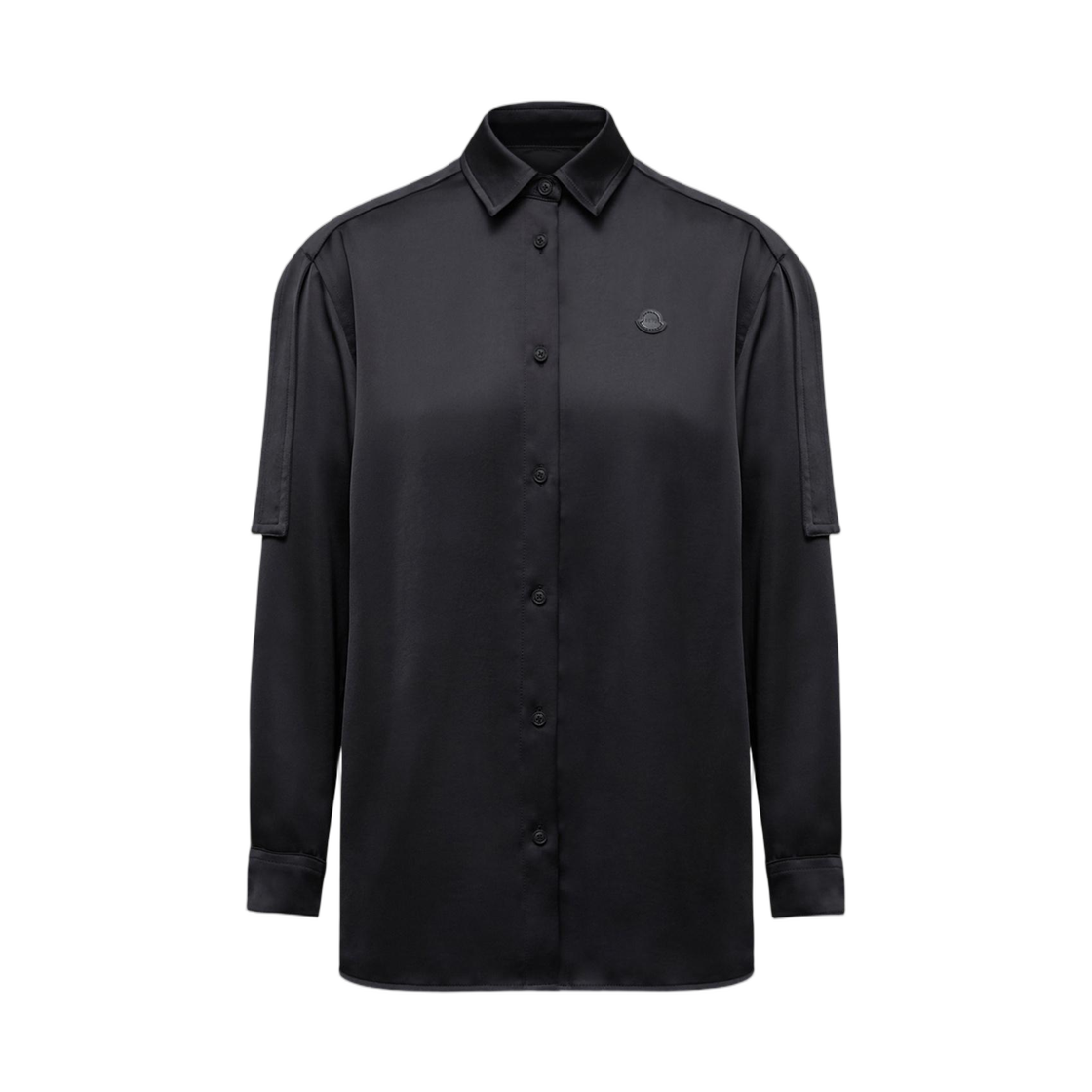 K2-403-2F00002-M6521-999 (W) Moncler x EE72 By Edward Enninful Satin Shirt Black - 25FW