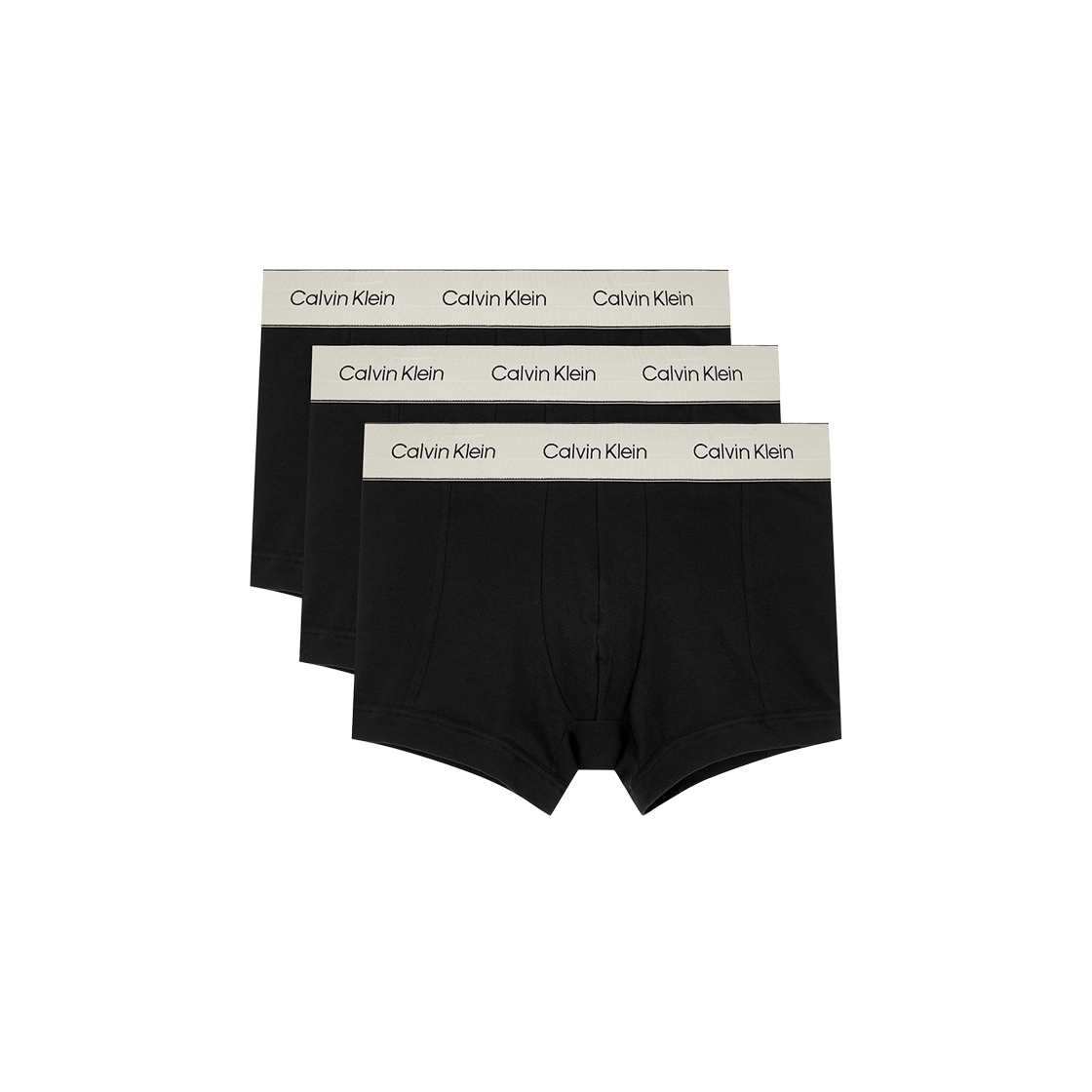 NB4446UB1 Calvin Klein Pima Cotton 3-pack Trunks Black