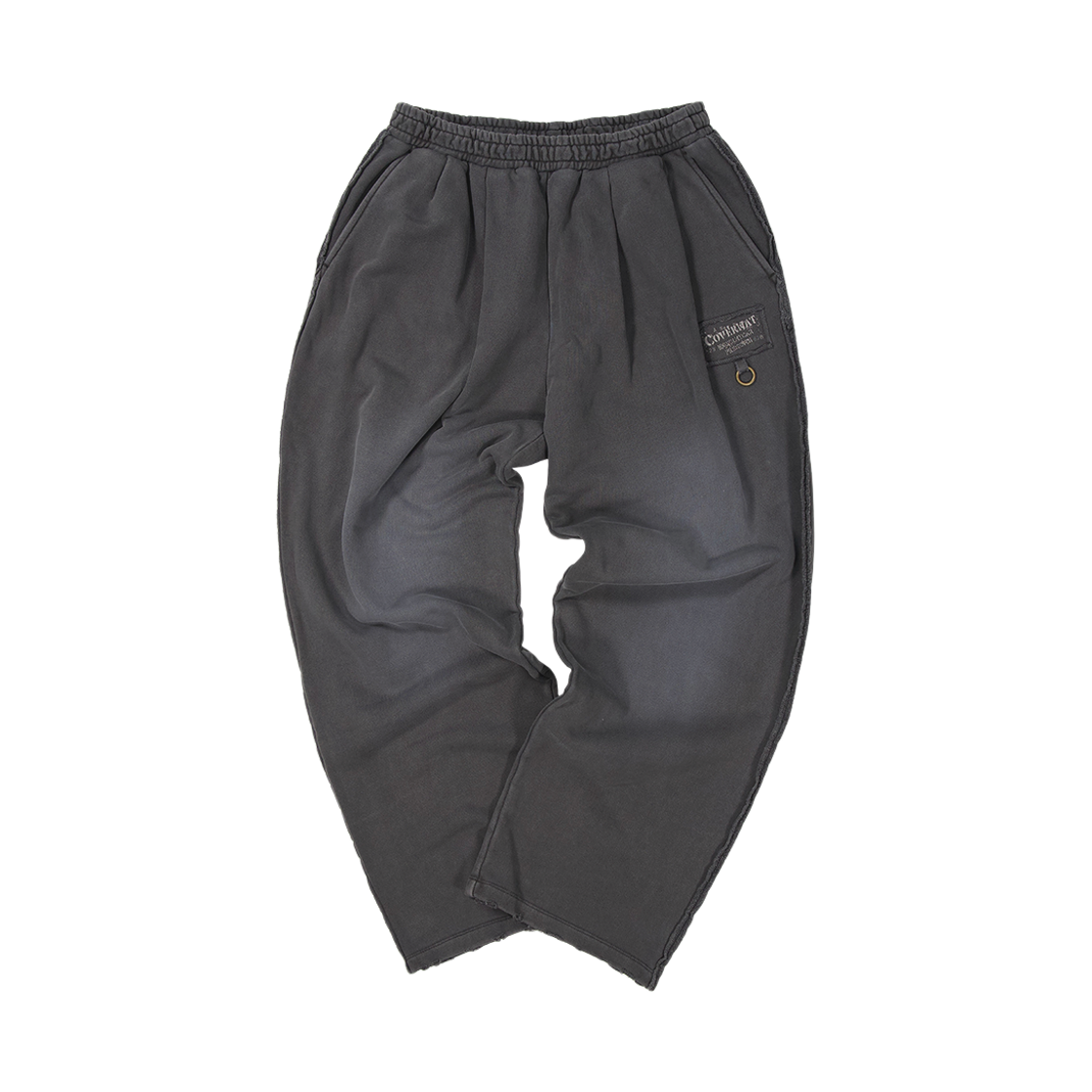 커버낫 X 언더마이카 디스트로이드 패치 스웻팬츠 차콜(Covernat X Undermycar Destroyed Patch Sweatpants Charcoal)