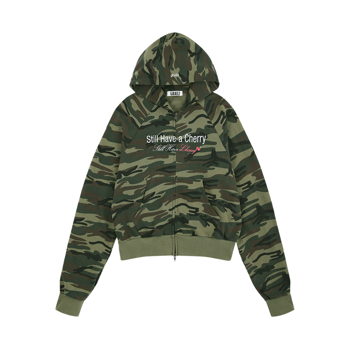 GR25FWMH11CM Grailz Horny Camo Zip Hoodie Camo