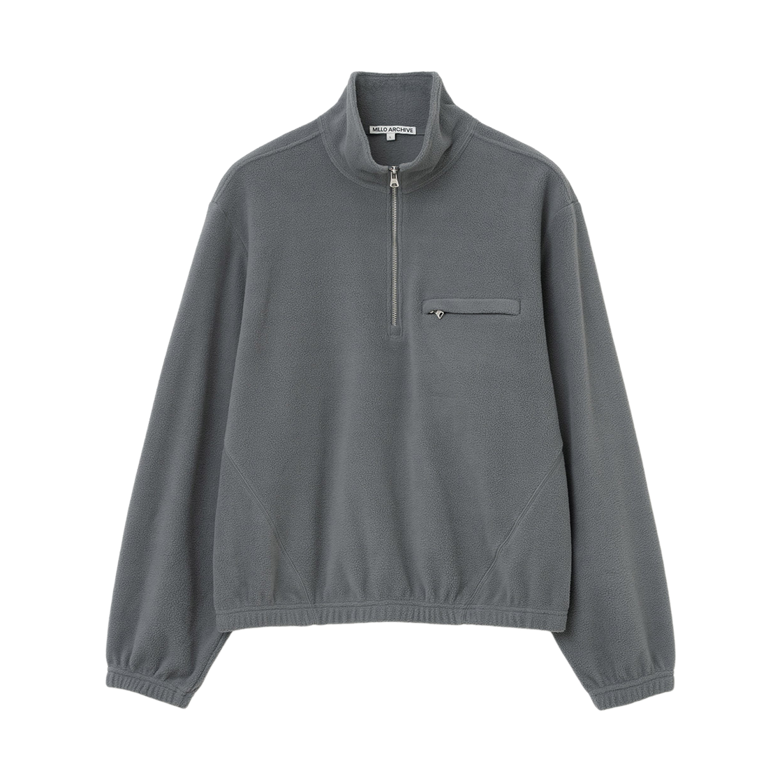 ML605WGY Millo Archive Incline Light Fleece Half Zip-Up Warm Gray