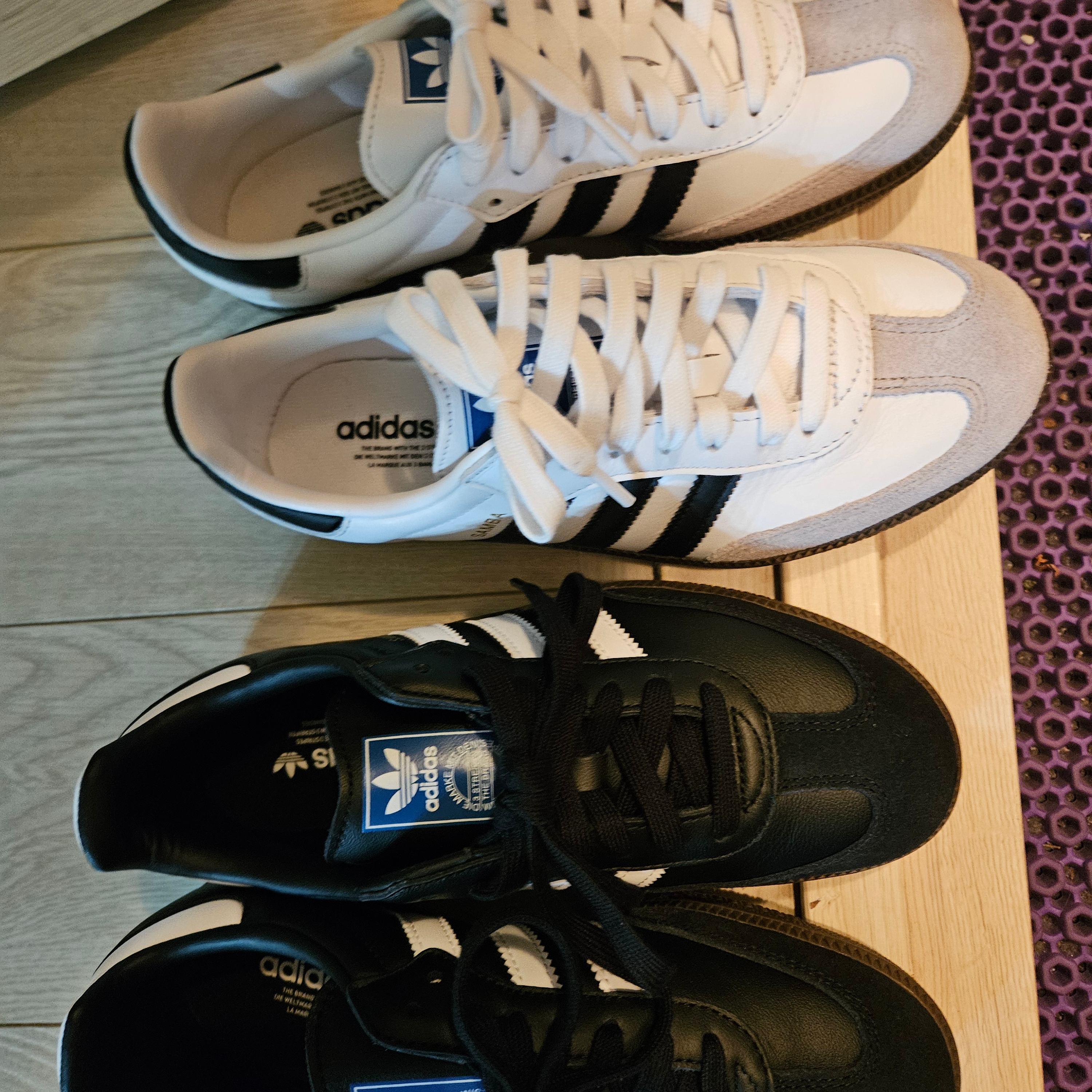 Adidas Samba OG Cloud White 착용 스타일 - 1