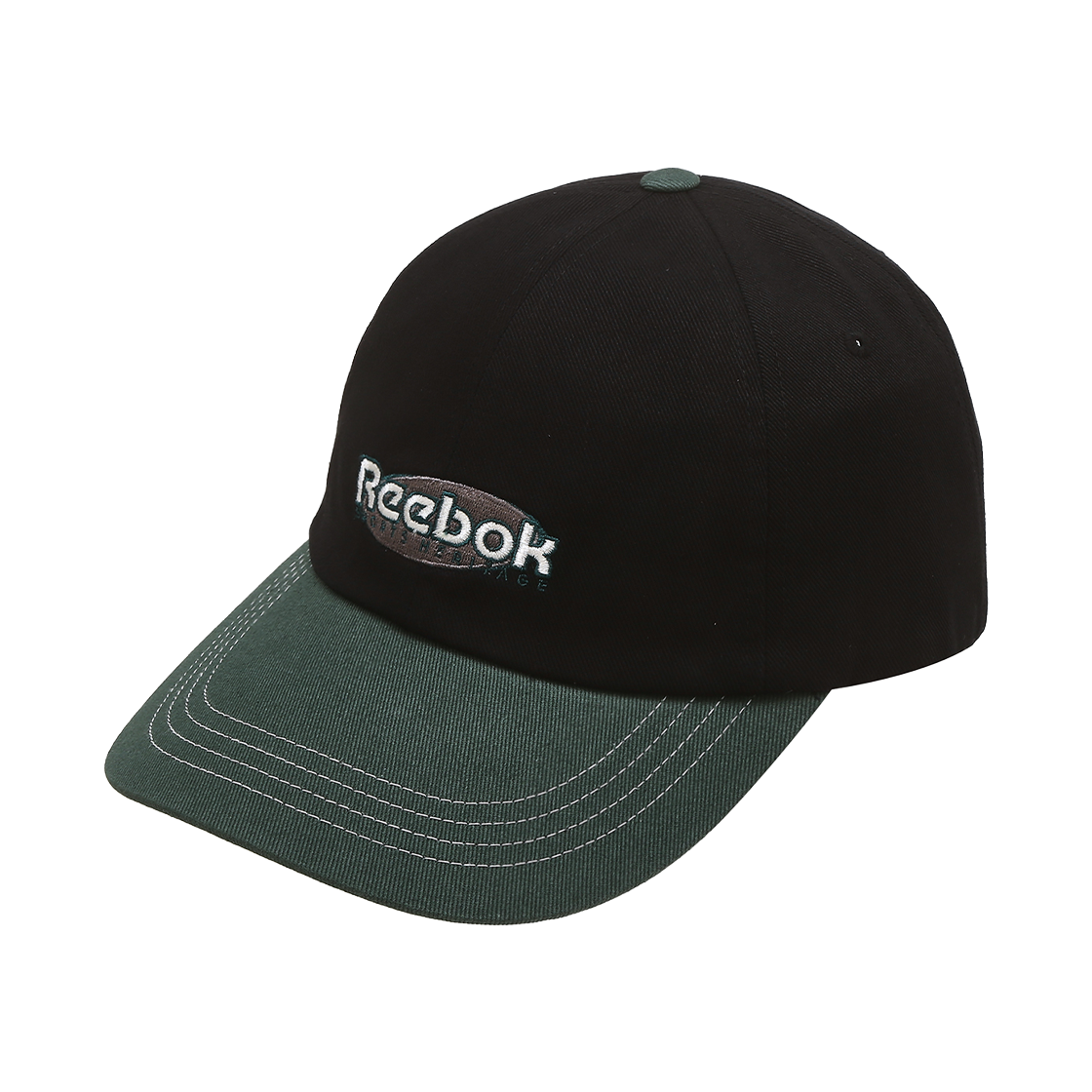 REHE5FY05BK Reebok TwoTone Logo Ball Cap Black Green