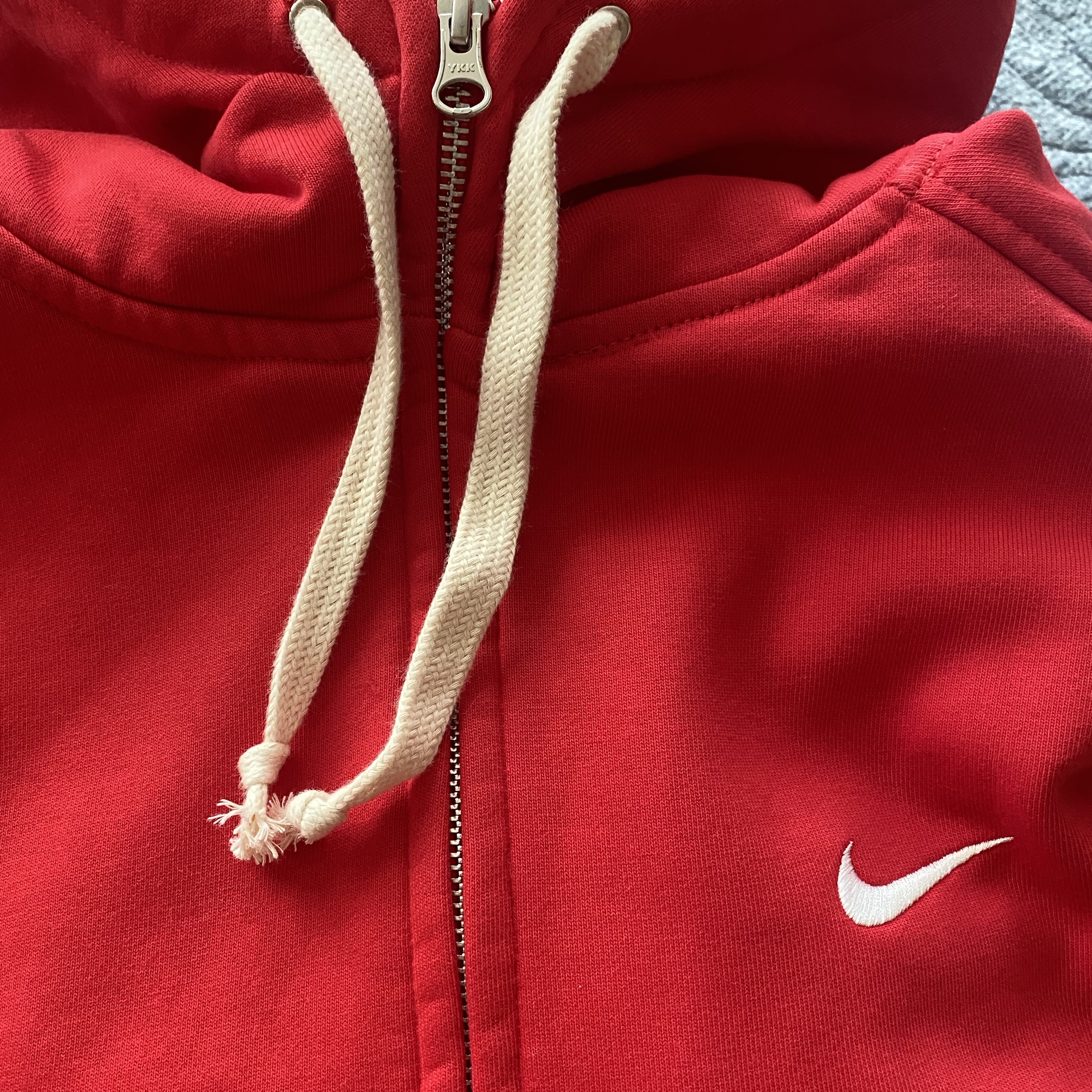 Supreme x Nike Zip Up Hooded Sweatshirt Red - 25SS 착용 스타일