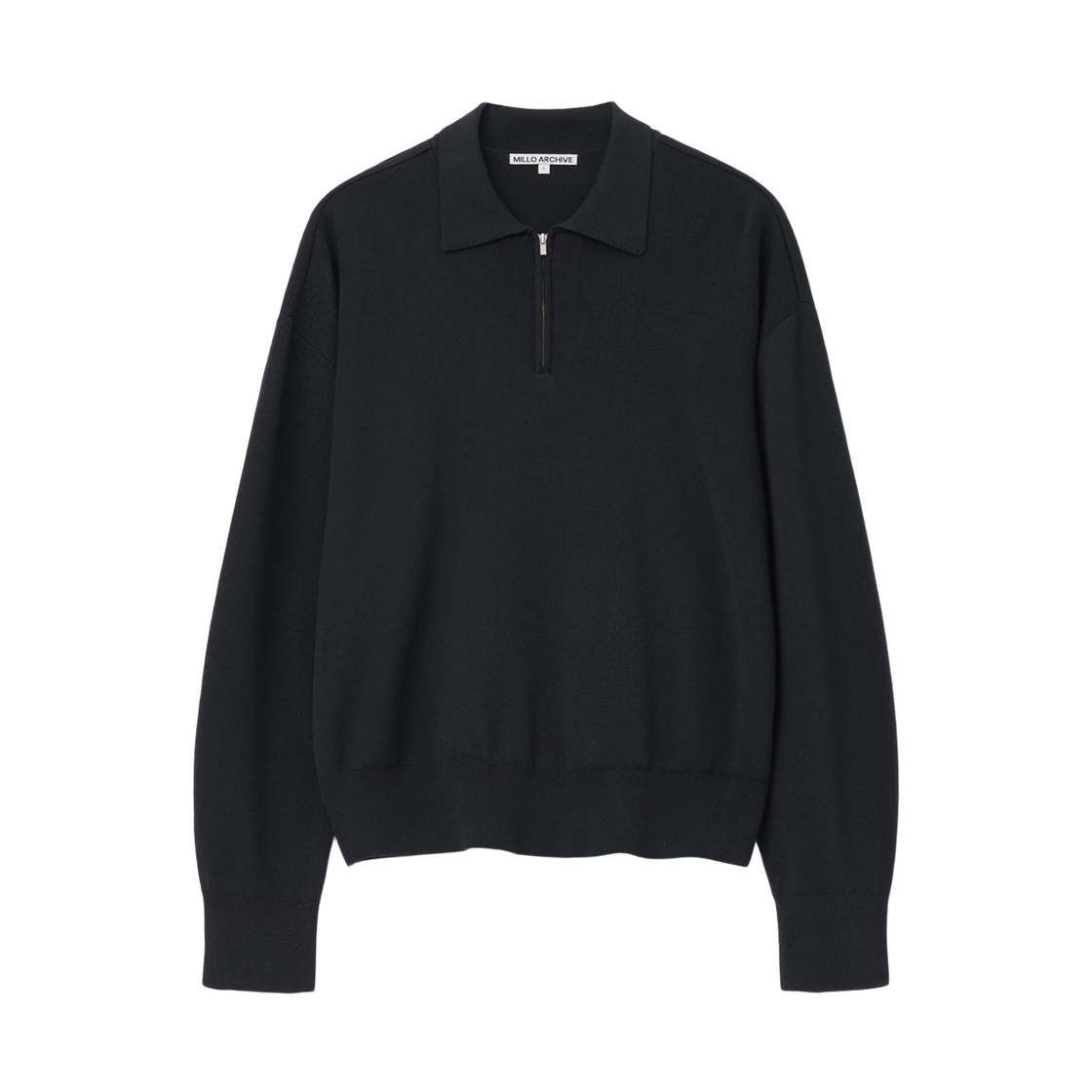 밀로 아카이브 레이 하프 집업 니트 딥 네이비(Millo Archive Ray Half Zip Up Knit Deep Navy)