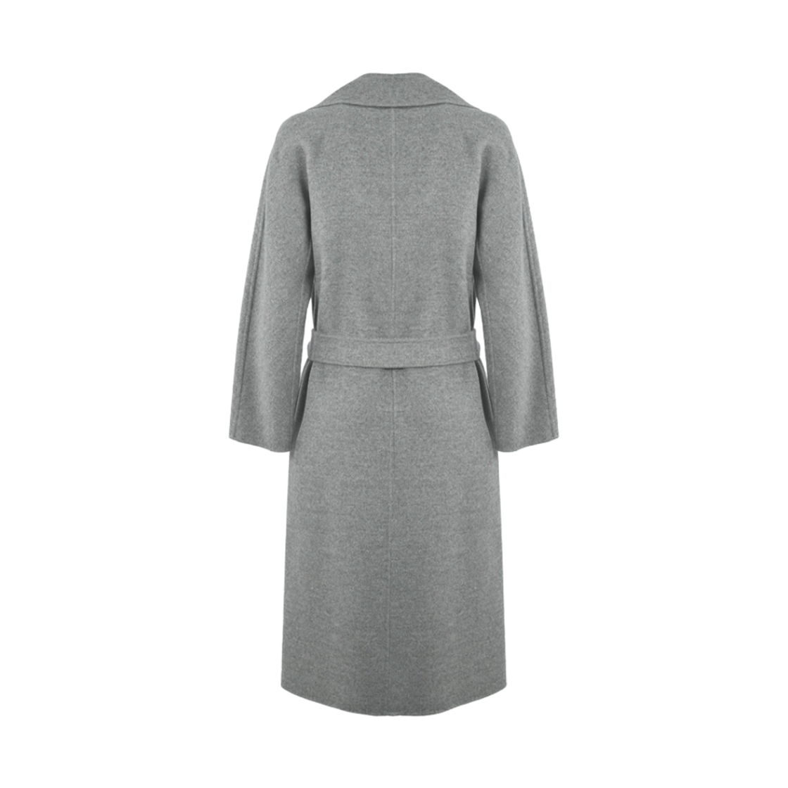 (W) 막스마라 스튜디오 클레 울 앤 캐시미어 방수 코트 그레이((W) Max Mara Studio Cles Wool and Cashmere Robe Coat Grey) - 2