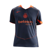 Nike Inter Milan 2025/26 Stadium Third Dri-Fit Total 90 Soccer Replica Jersey Thunder Blue Safety Orange (Non Marking Ver.)
