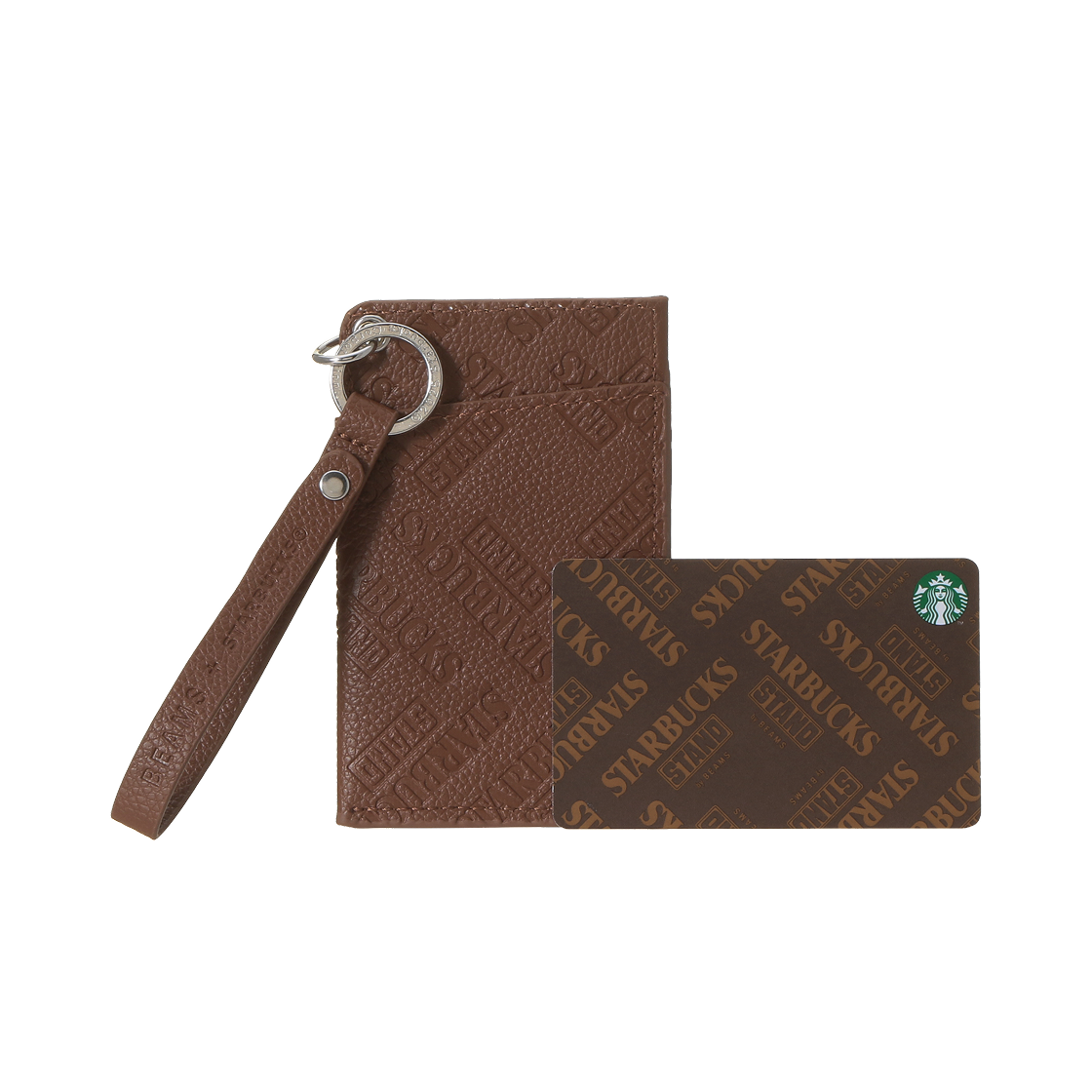 스타벅스 x 빔즈 스타벅스 카드 케이스 브라운(Starbucks x Beams Starbucks Card with Case Brown)