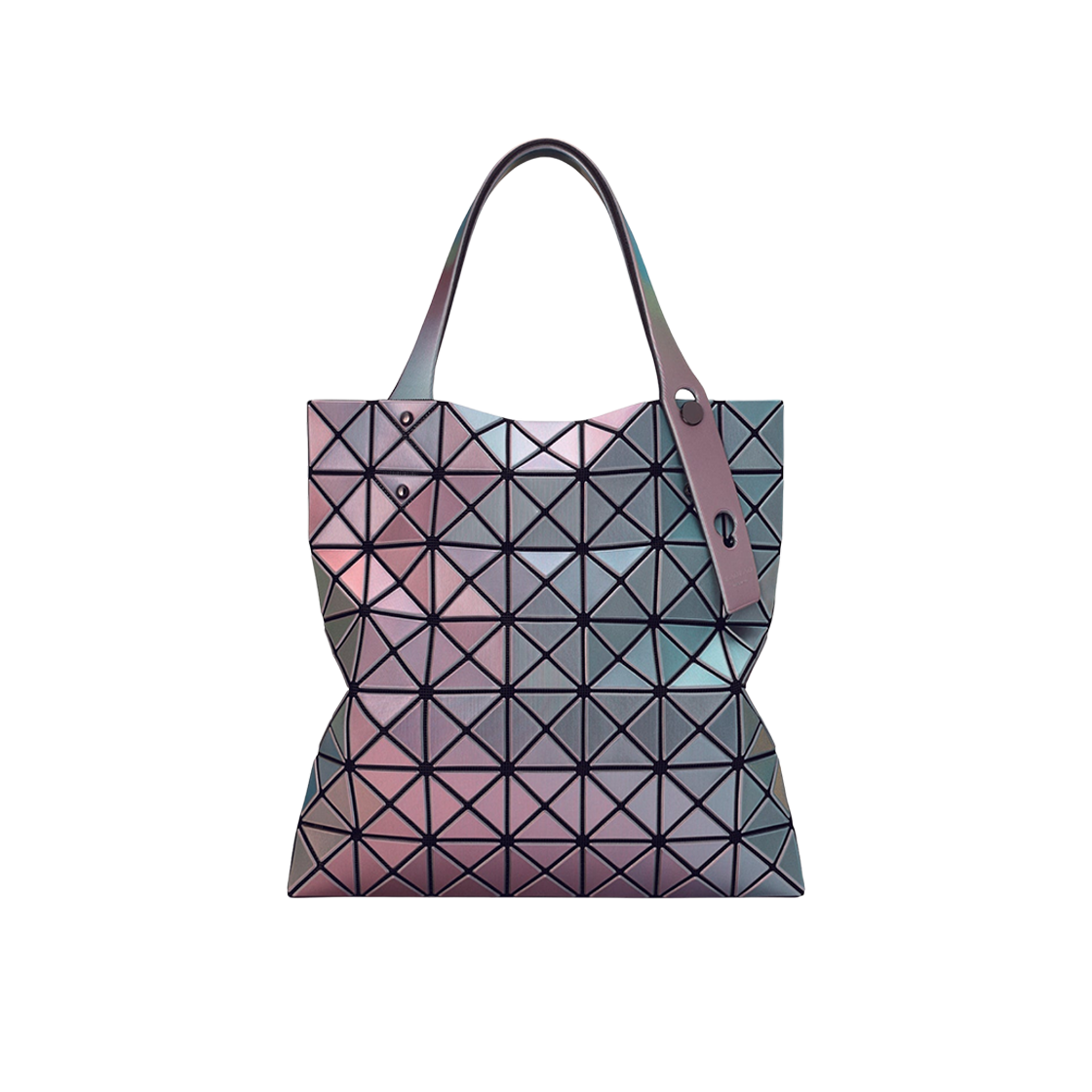 BB51-AG851-95 Bao Bao Issey Miyake Illusion Tote Bag Silver Base