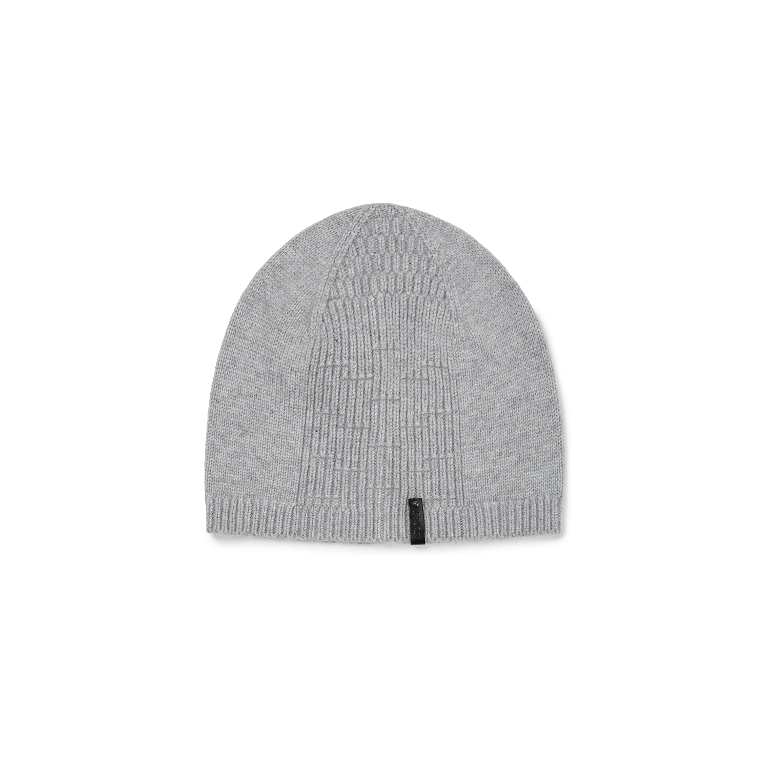 이티씨이 레더 라벨 비니 그레이(ETCE Leather Label Beanie Gray)