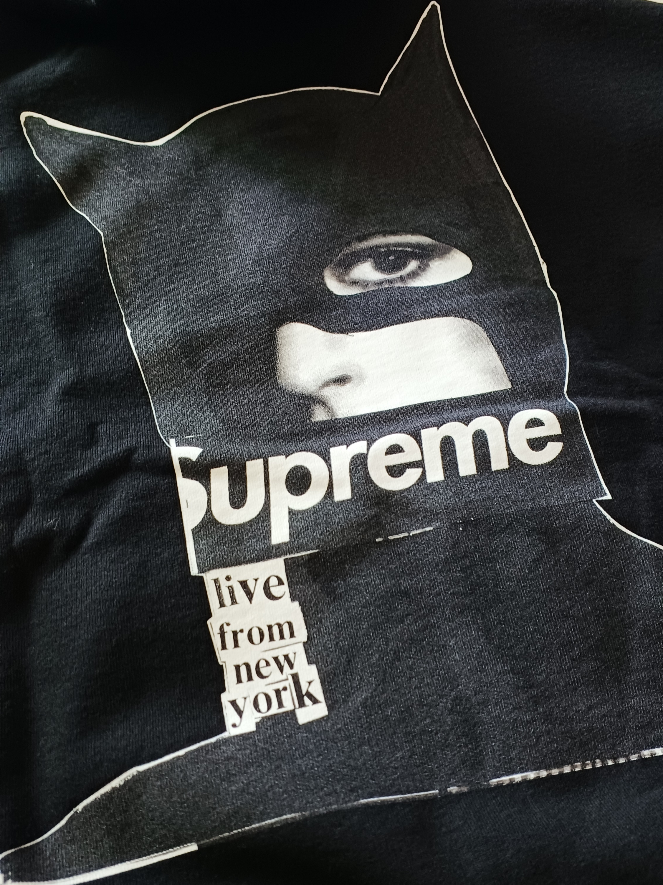 Supreme Catwoman Hooded Sweatshirt Black - 23FW 착용 스타일