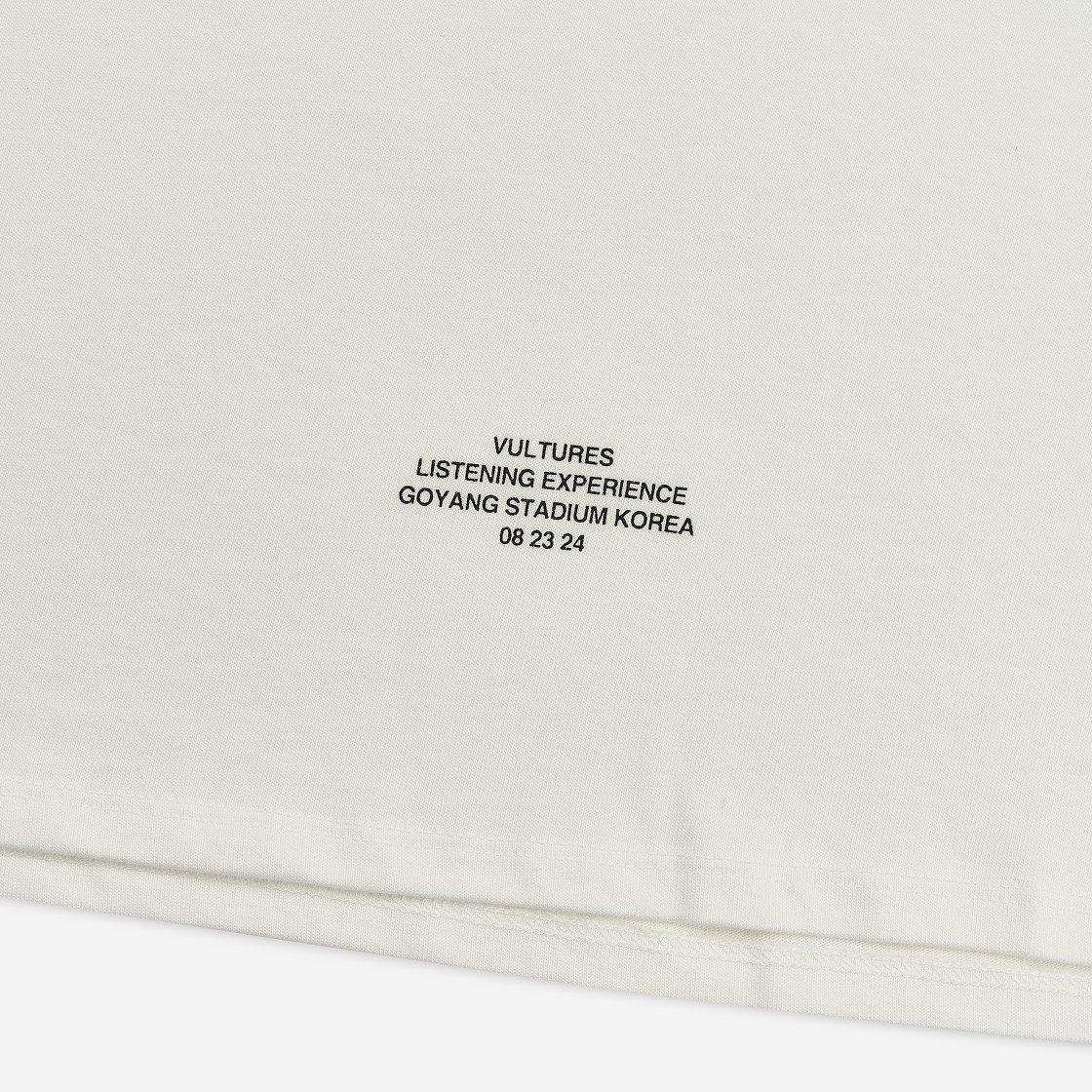 ¥$ 벌처스 머치 티셔츠 2 화이트 - 한국 한정(¥$ Vultures Merch T-Shirt 2 White - Korea Exclusive) - 4