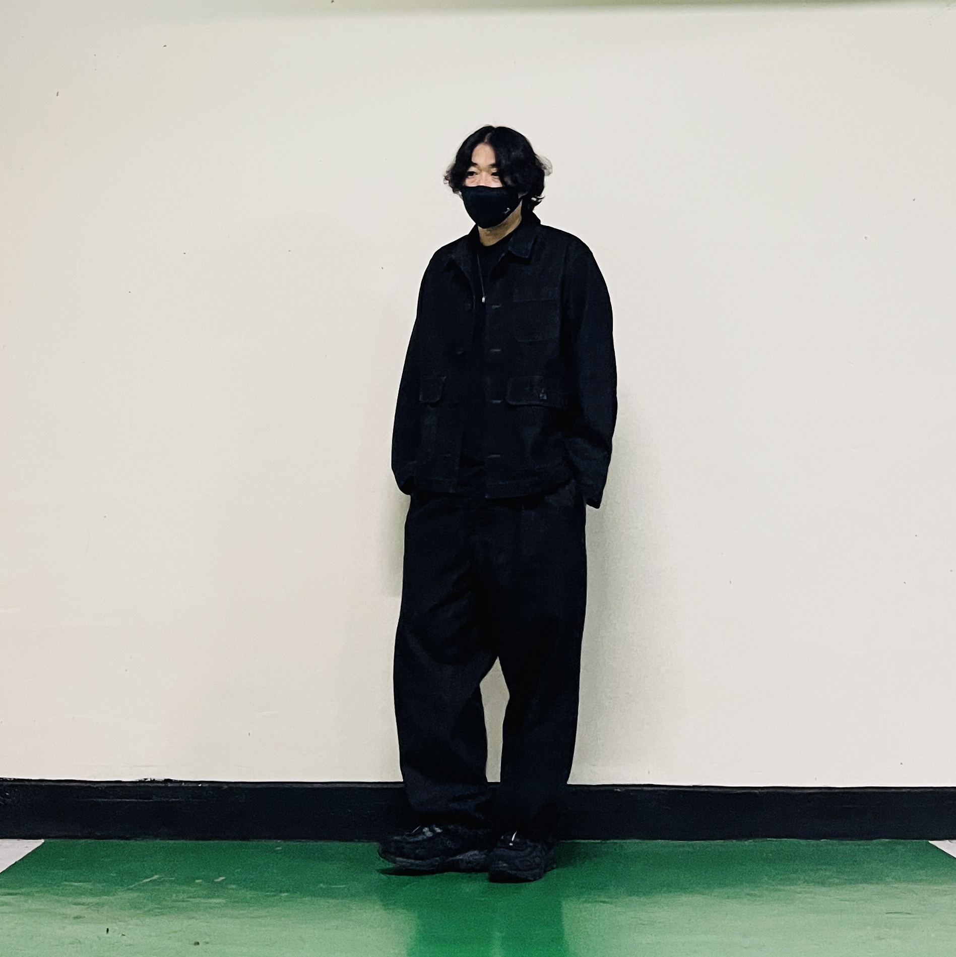 Adidas x Song for the Mute Shadowturf Core Black Night Grey 착용 스타일 - 2