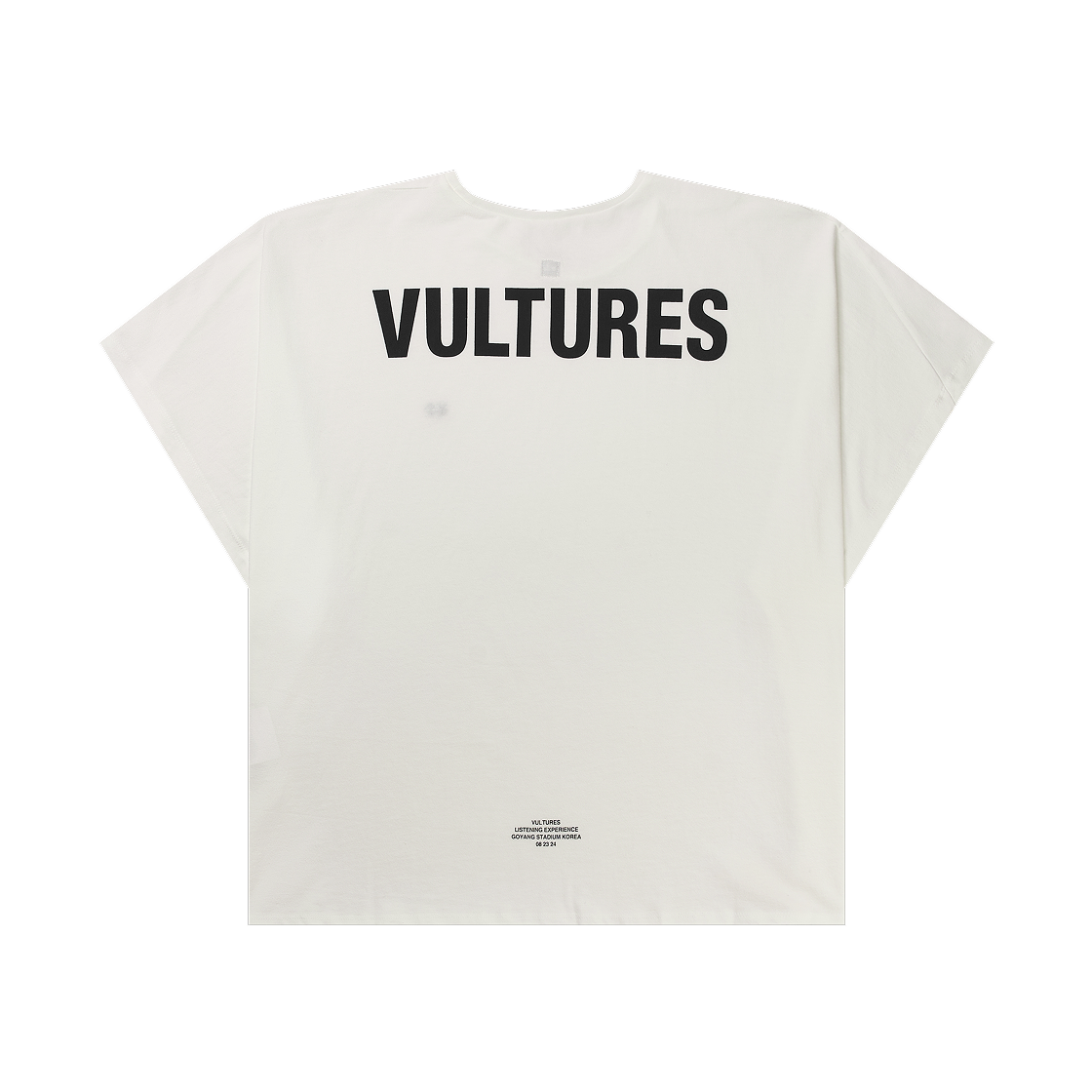 ¥$ 벌처스 머치 티셔츠 2 화이트 - 한국 한정(¥$ Vultures Merch T-Shirt 2 White - Korea Exclusive)