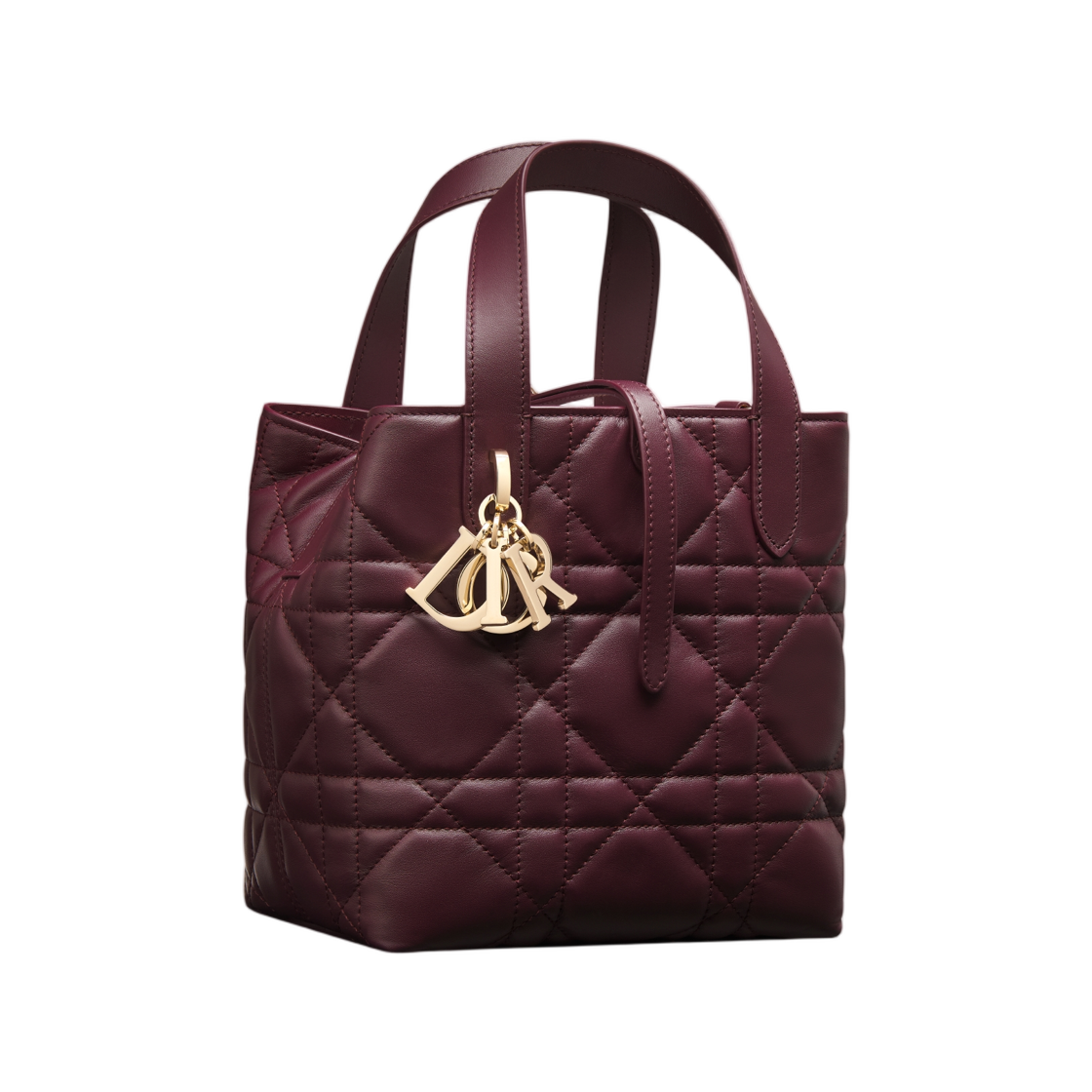 디올 스몰 디올 뚜주흐 버티컬 토트백 매크로까나쥬 카프스킨 플럼(Dior Small Dior Toujours Vertical Tote Bag Macrocannage Calfskin Plum) - 2