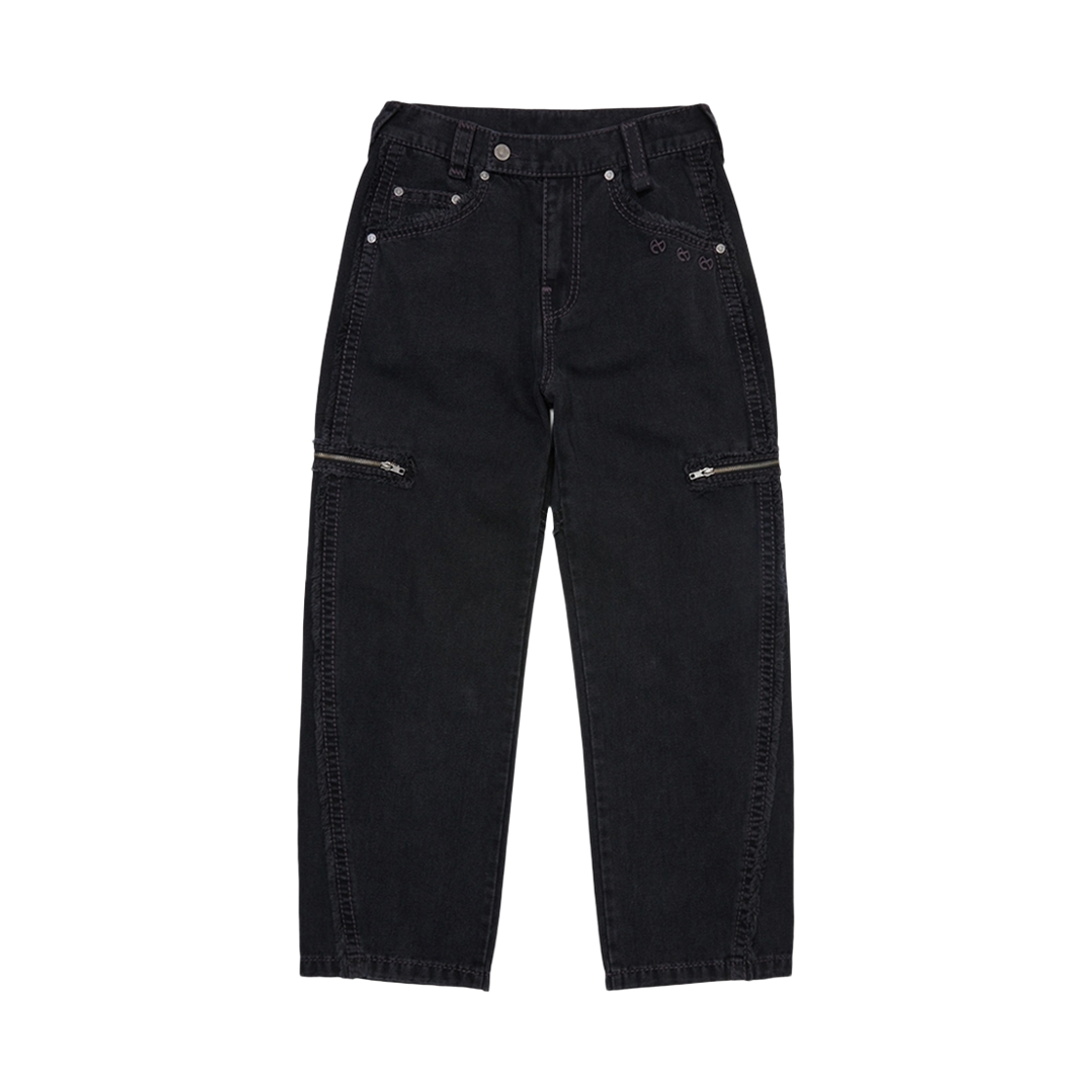 TRA3PTU701WBK True Religion x NOMANUAL No Religion Denim Rider Pants Washed Black
