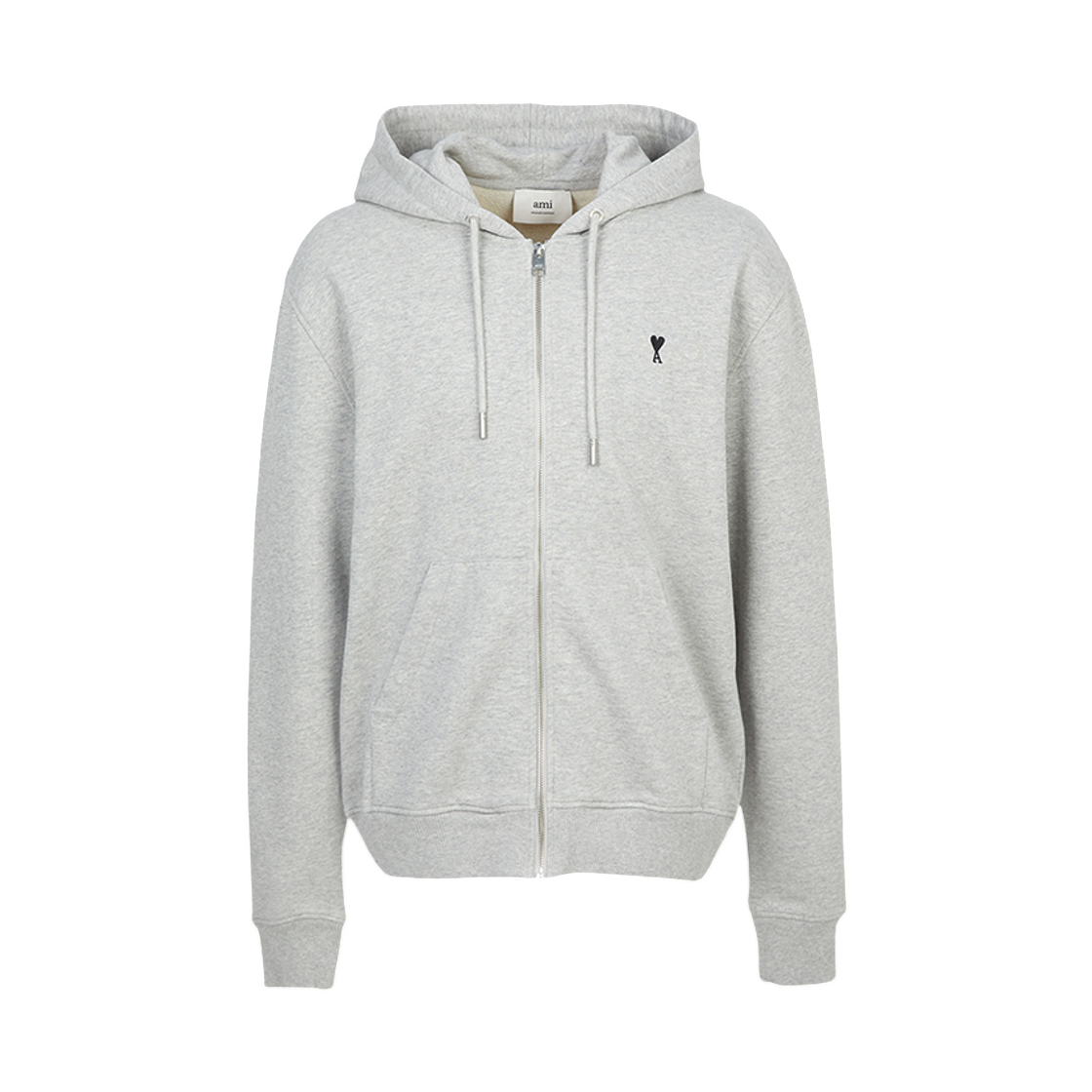 아미 후드 집업 그레이(AMI Hood Zip Up Gray) - 1