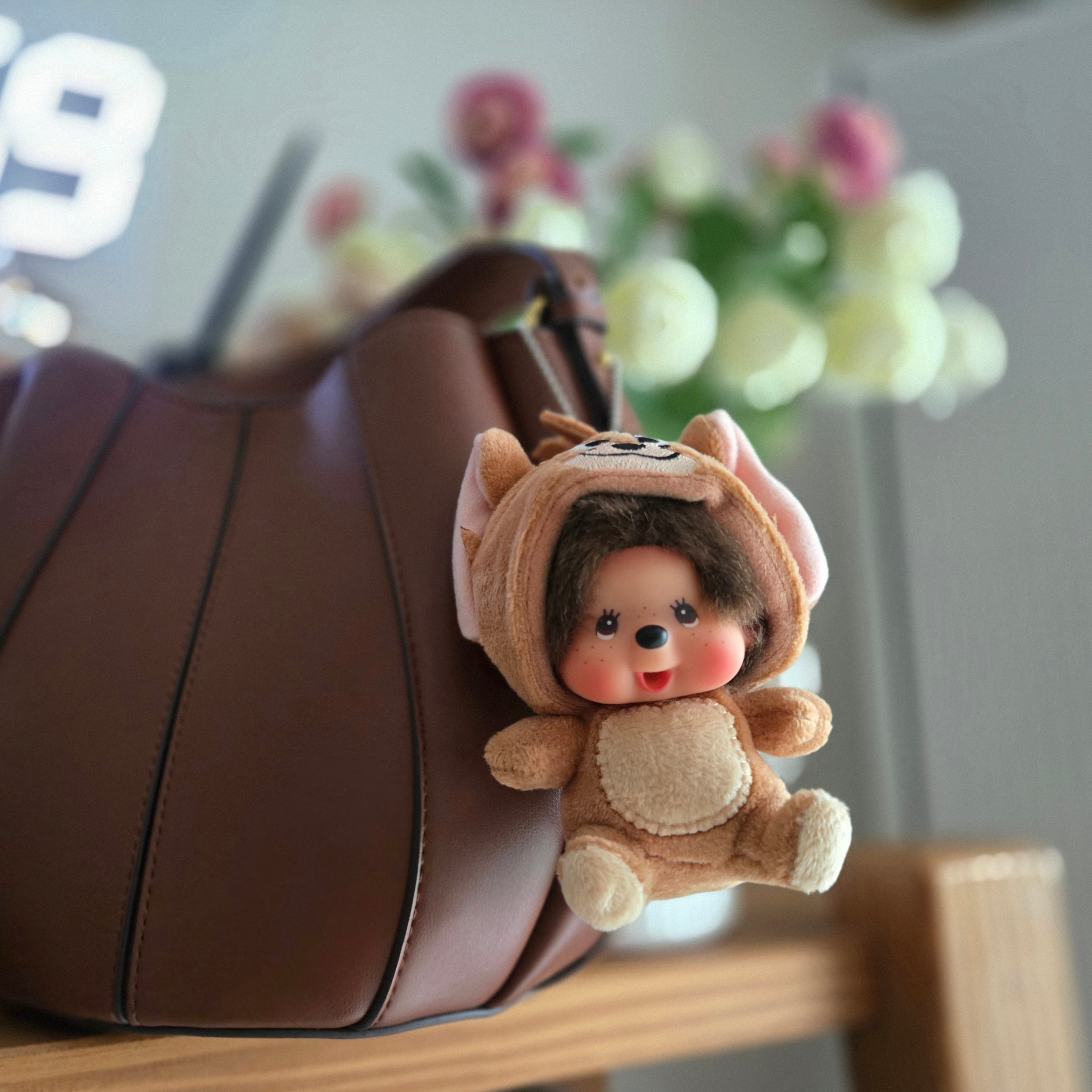 Monchhichi x Tom & Jerry SS Doll Mini Key Chain Jerry 착용 스타일