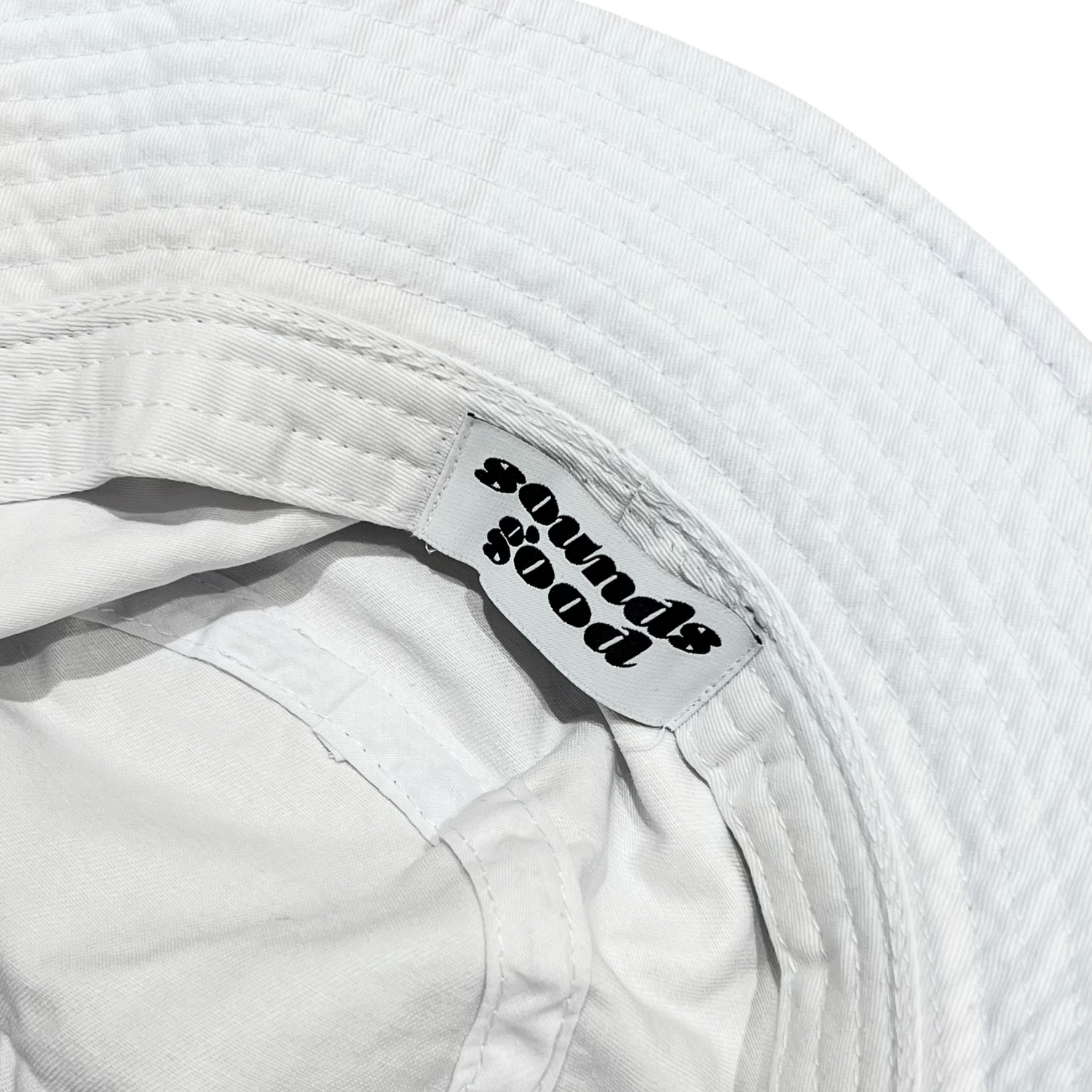 사운즈굿 SG 로고 버킷햇 화이트(Sounds Good SG Logo Bucket Hat White) - 3