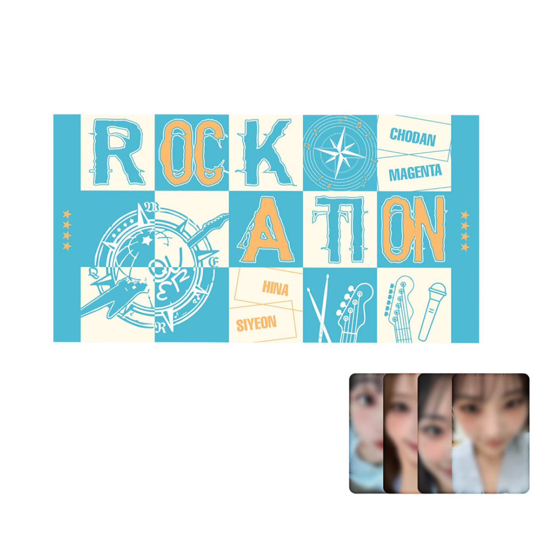 QWERWTMD07 QWER [ROCKATION] BEACH TOWEL