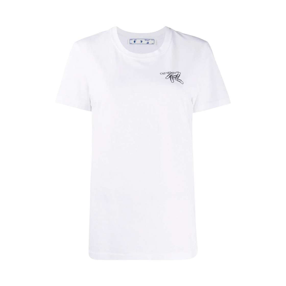 OWAA049E20JER0020110 (W) Off-White Paper Clip Casual T-Shirt White