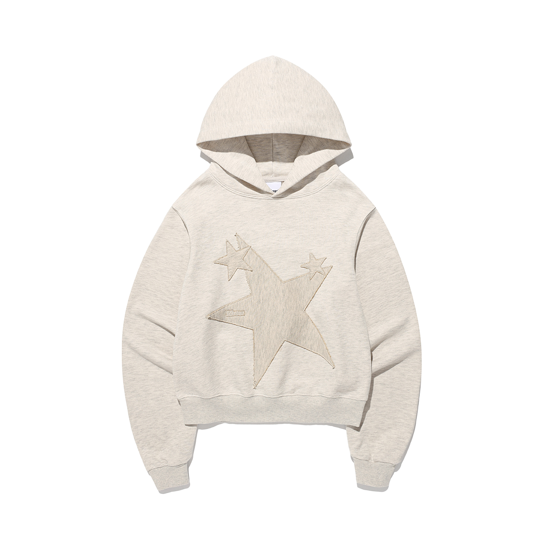 KIB5FUM437AOT Kims Fresh Cotton Market Three Single Star Hoodie Oatmeal