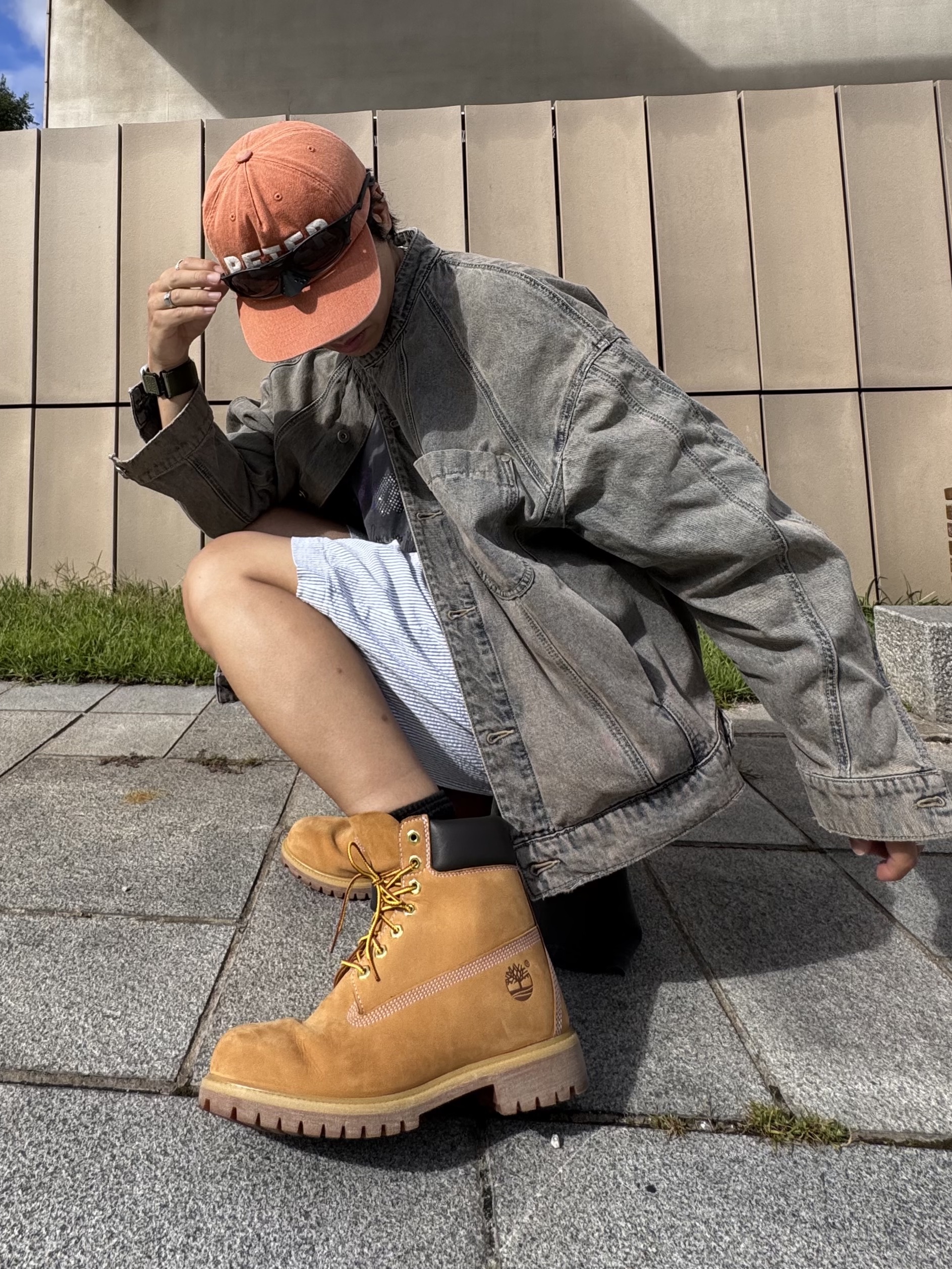Oakley Plantaris Matte Black Frame Prizm Grey Lenses Regular Universal Fit, Timberland Premium 6 inch Waterproof Boot Wheat Nubuck - Wide 착용 스타일 - 2