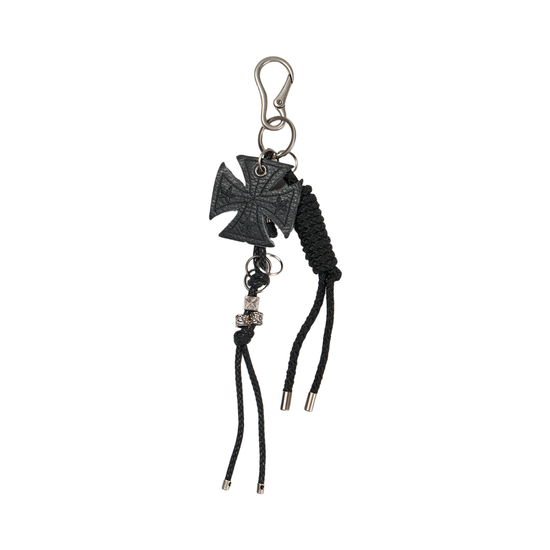 이티씨이 크로스 레더 키링 블랙(ETCE Cross Leather Keyring Black)