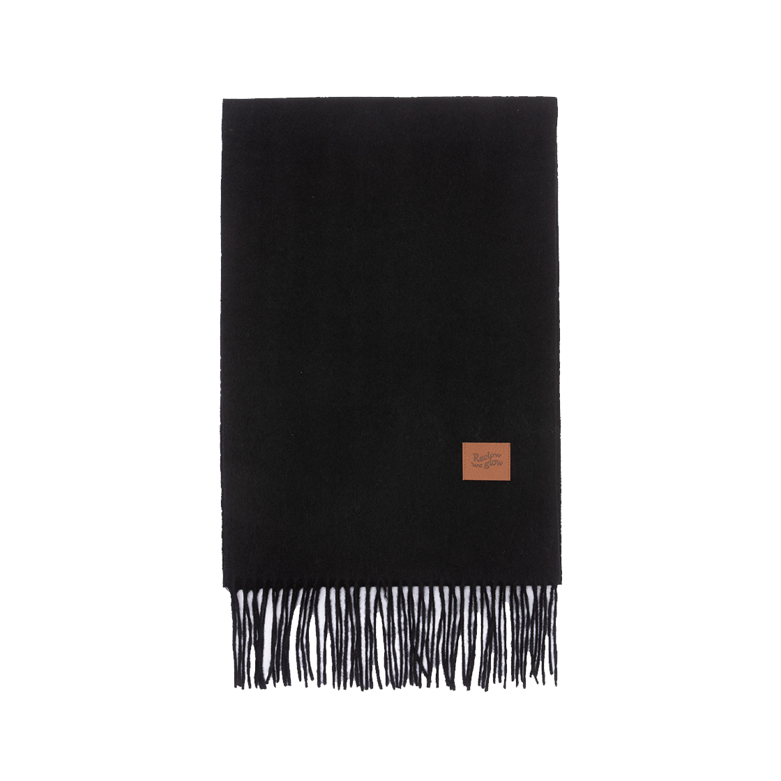 리끌로우 캐시미어 100% 머플러 블랙(RECLOW 100% Cashmere Muffler Black) - 2