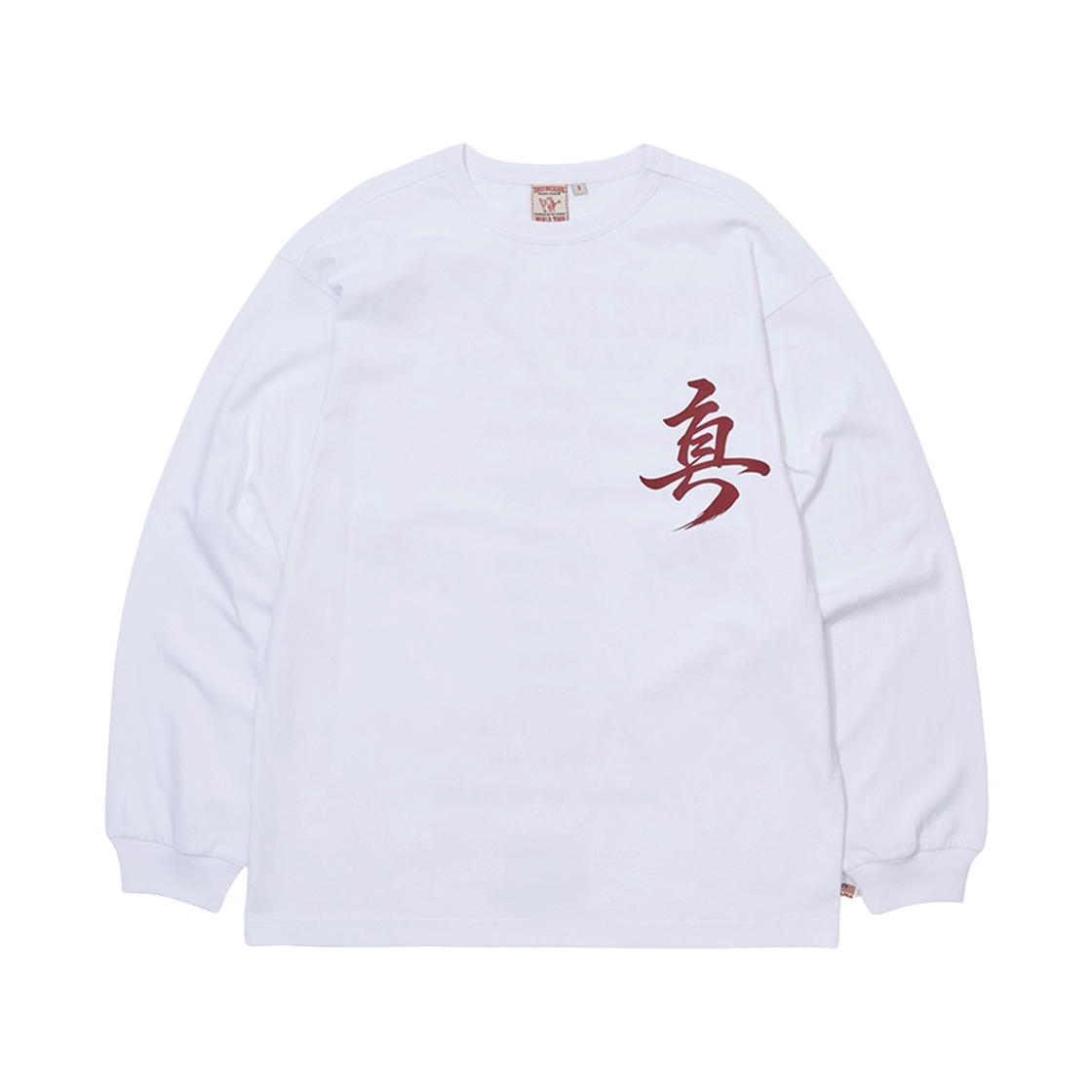 TRA3TSU111WWH True Religion Oriental World Tour Long Sleeve White