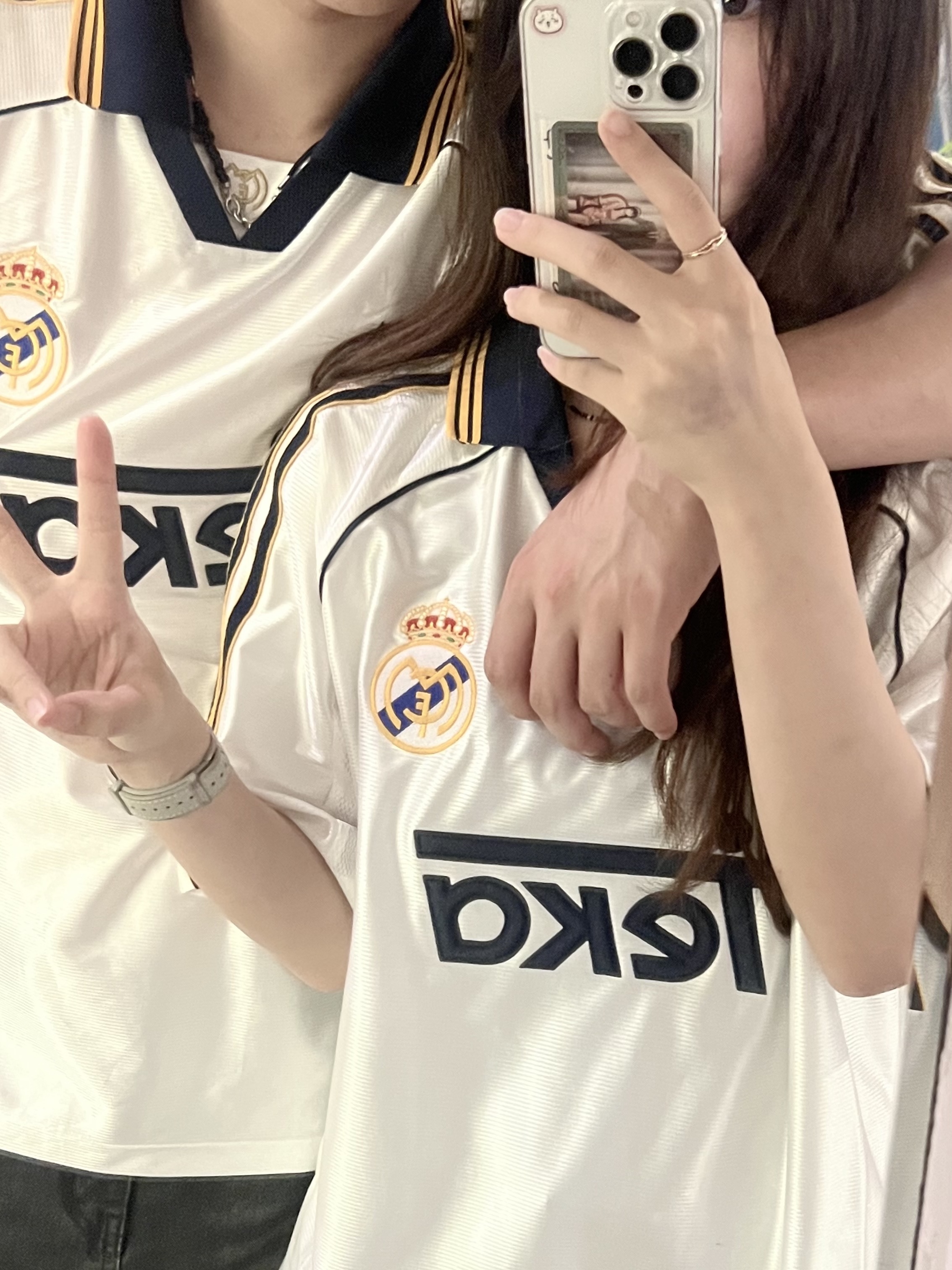 Adidas Real Madrid 99/00 Home Jersey White - KR Sizing (Non Marking Ver.) 착용 스타일