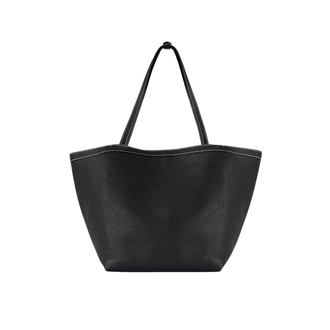 더 로우 파크 토트 쓰리 스티치 백 블랙 에크루(The Row Park Tote Three Stitch Bag Black Ecru) - 1