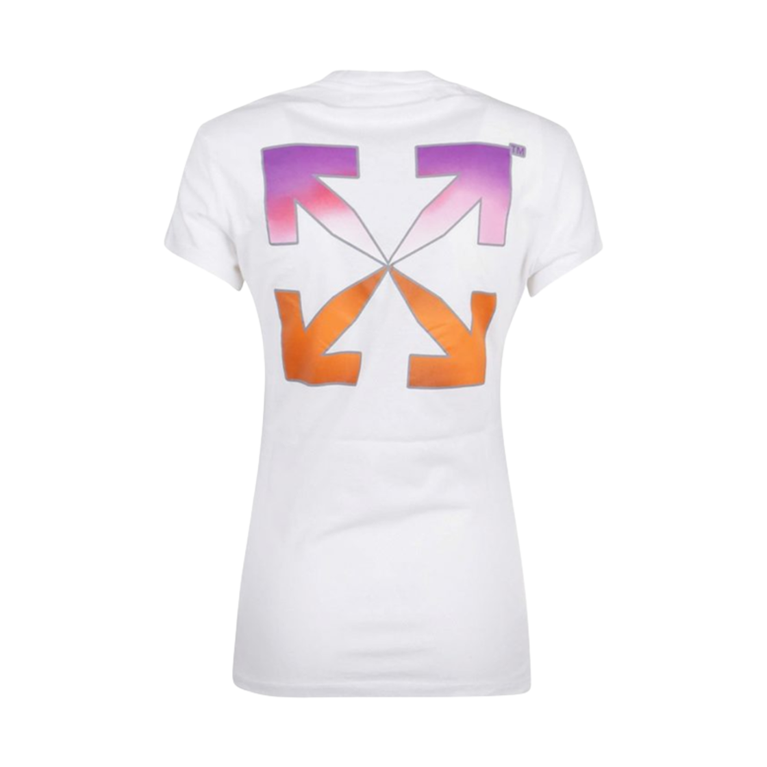 (W) 오프화이트 그라디언트 숏슬리브 티셔츠 화이트((W) Off-White Gradient Short Sleeve T-Shirt White) - 2