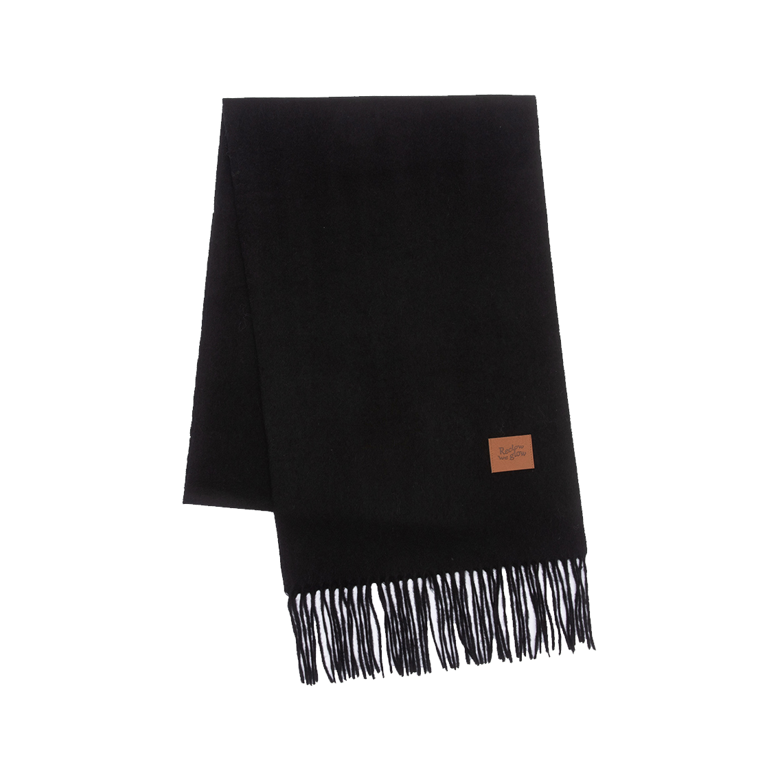 리끌로우 캐시미어 100% 머플러 블랙(RECLOW 100% Cashmere Muffler Black) - 1