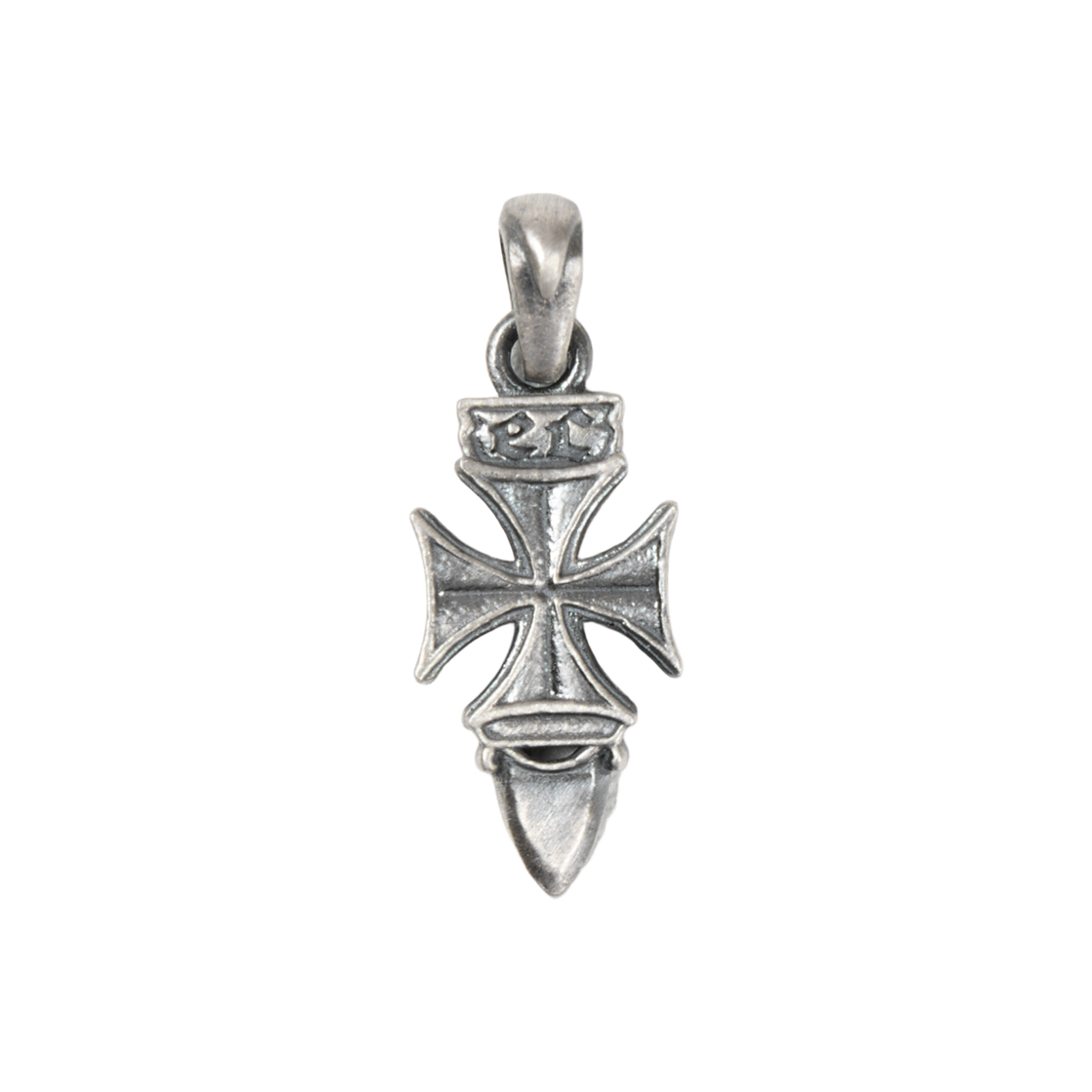 ET2503TC05SL ETCE Cross Dagger Pendant Silver