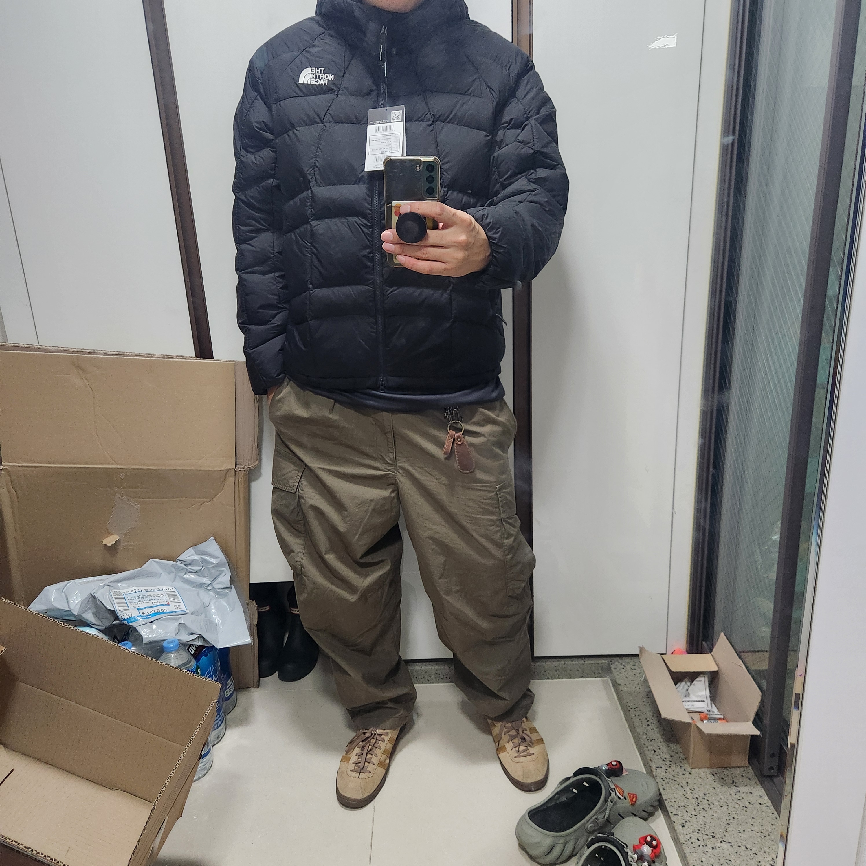 The North Face White Label Daydrive EX On Jacket Black - 25FW 착용 스타일 - 1