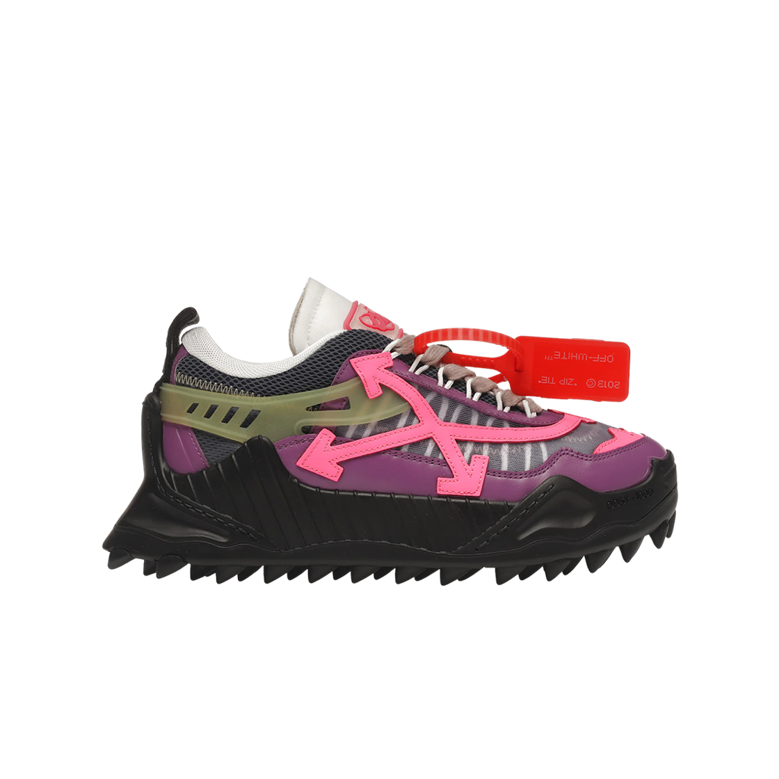 (W) 오프화이트 오드시 1000 스니커즈 바이올렛 푸시카((W) Off-White Odsy-1000 Sneakers Violet Fuchsia)