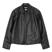 Millo Archive Cranny Leather Stud Jacket Black