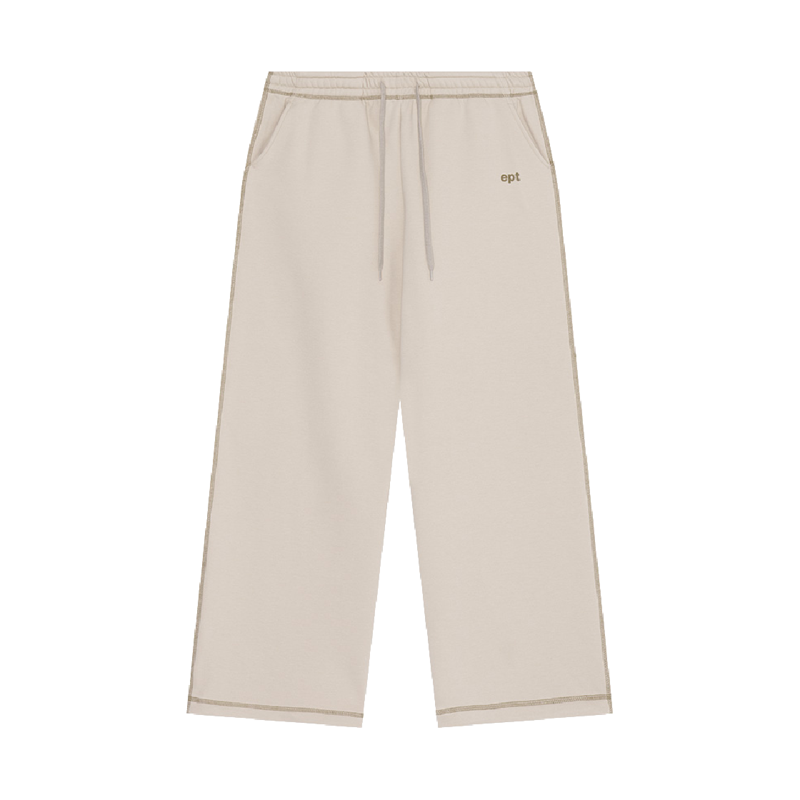 EP5FW3SP01203 EPT Cover Stitch Sweat Pants Beige