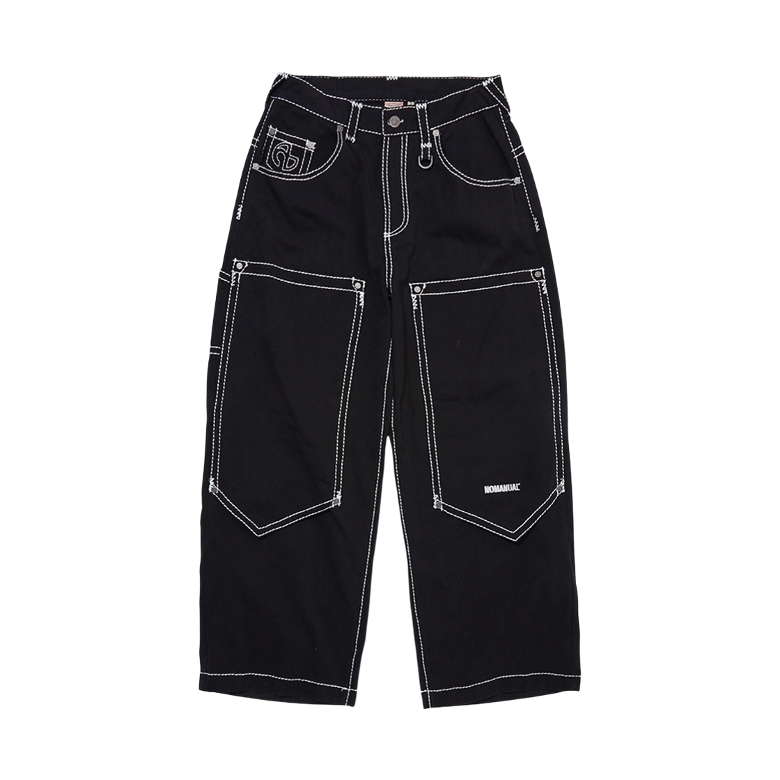 TRA3PTU702BBK True Religion x NOMANUAL No Religion Double Knee Pants Black