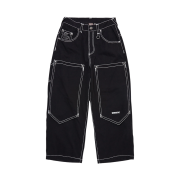 True Religion x NOMANUAL No Religion Double Knee Pants Black