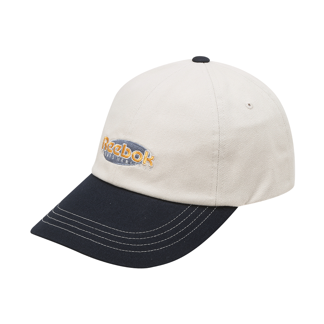 REHE5FY05IV Reebok TwoTone Logo Ball Cap Ivory Navy