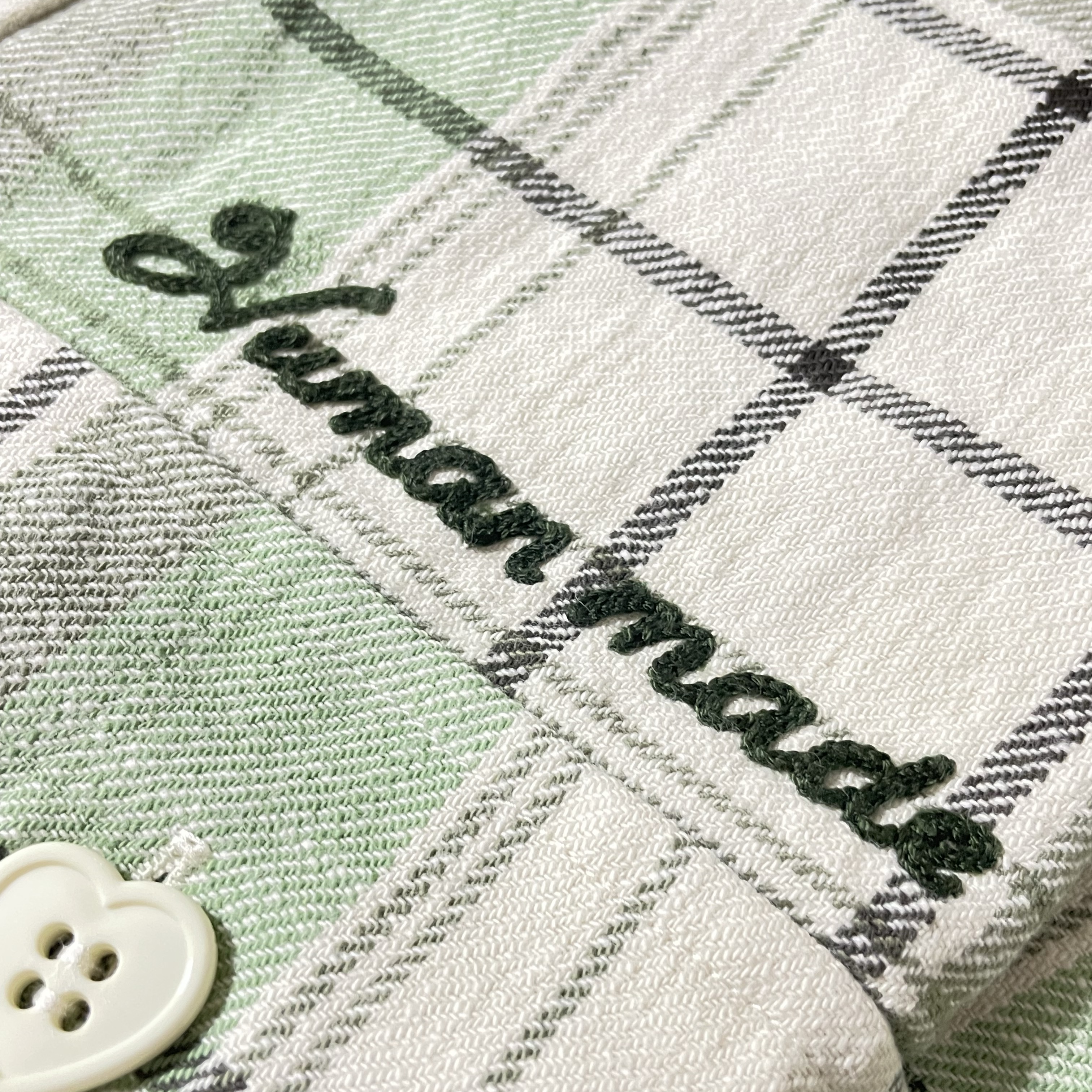 Human Made Checked Overshirt Green 착용 스타일 - 1