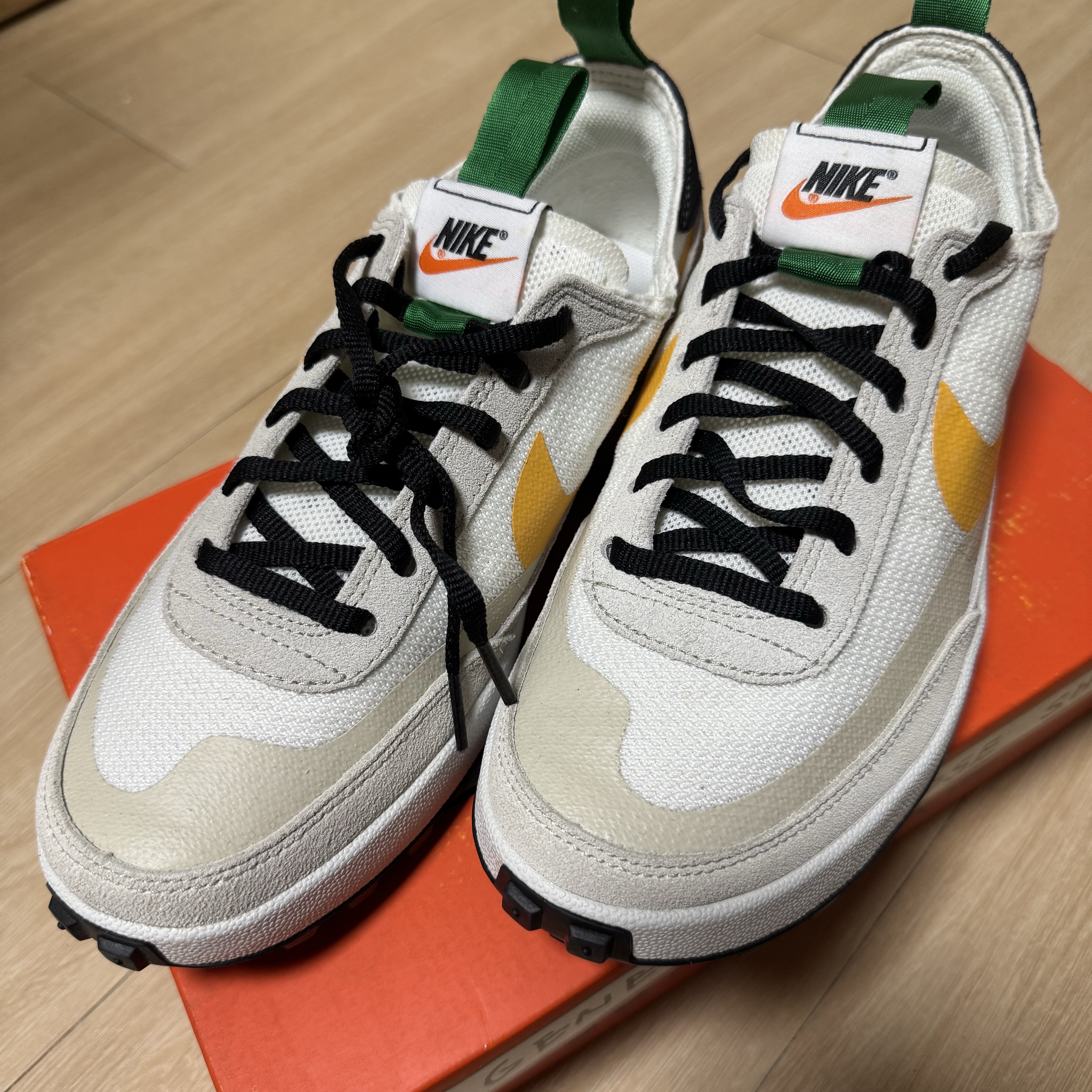 Nike x Tom Sachs General Purpose Shoe Pine Green University Gold 착용 스타일 - 1