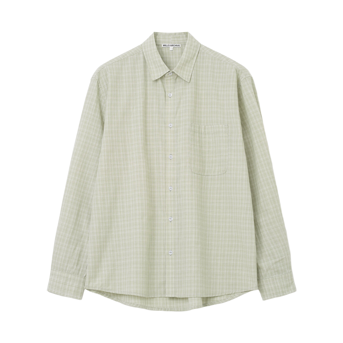밀로 아카이브 웨이드 체크 패턴 셔츠 클라우드 그린(Millo Archive Wade Check Pattern Shirts Cloud Green)